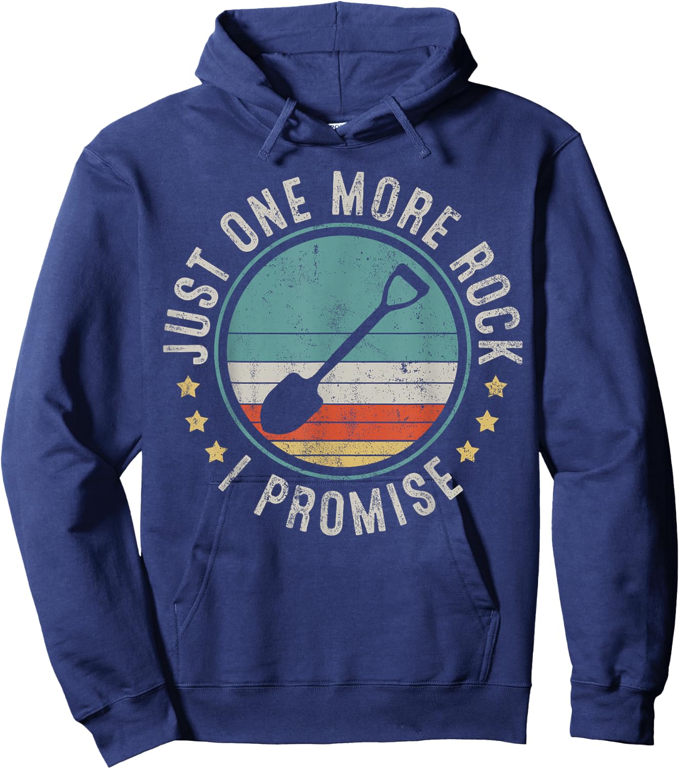 Geology Rockhounding Rocks Geologist Retro Vintage Gift Hoodie - Hoodie | Navy