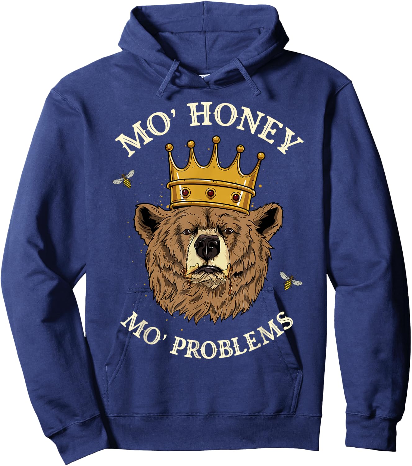 Mo Honey Mo Problems Rap King Hip Hop Legend Grizzly Bear Hoodie - Hoodie | Navy