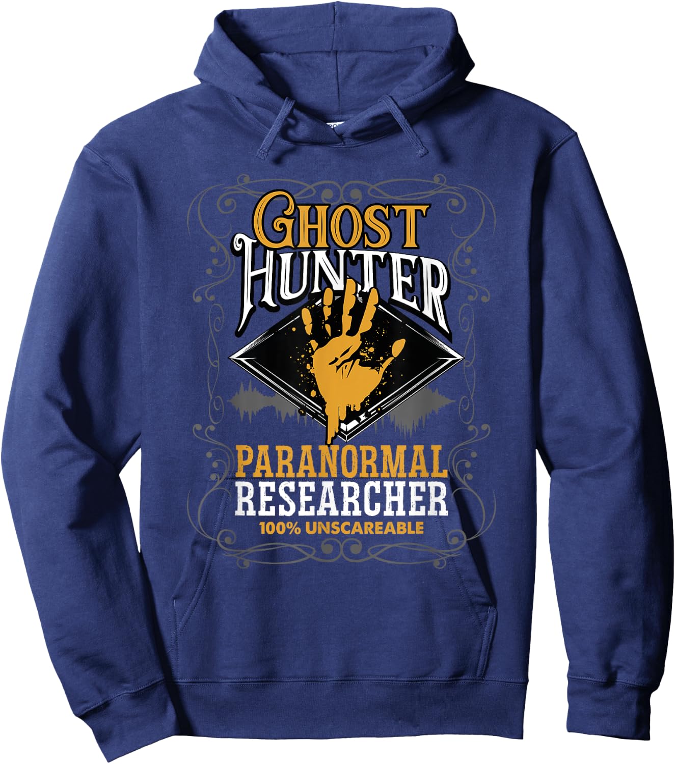 Paranormal Researcher Investigator Ghost Hunter Hoodie - Hoodie | Navy