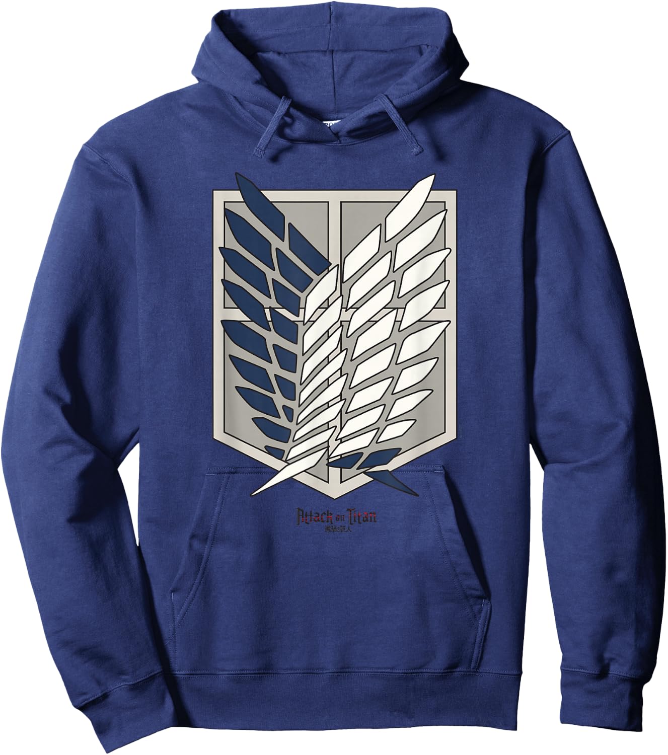 Attack on Titan Scout Regiment Shield AOT Anime Hoodie - Hoodie | Navy