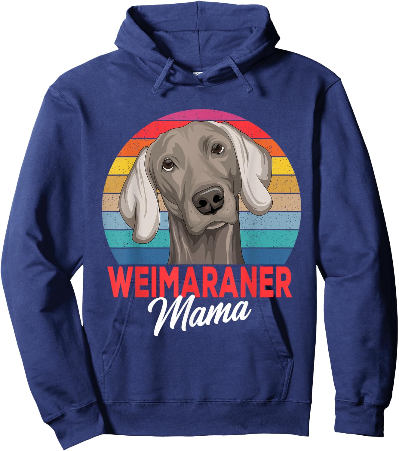 Weimaraner Mama Dog Mom Funny Women Hoodie - Hoodie | Navy