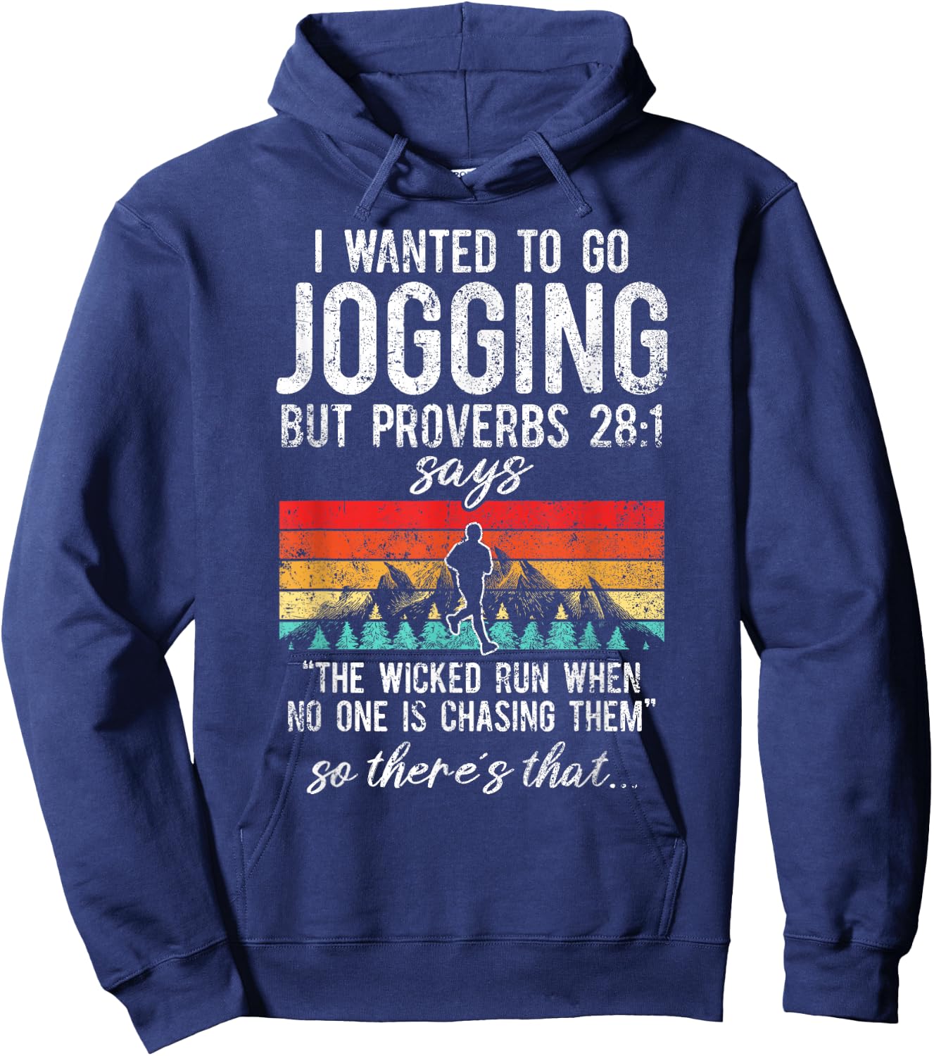 The Wicked Run When No One Is Chasing Them Jogging Hoodie - Hoodie | Navy