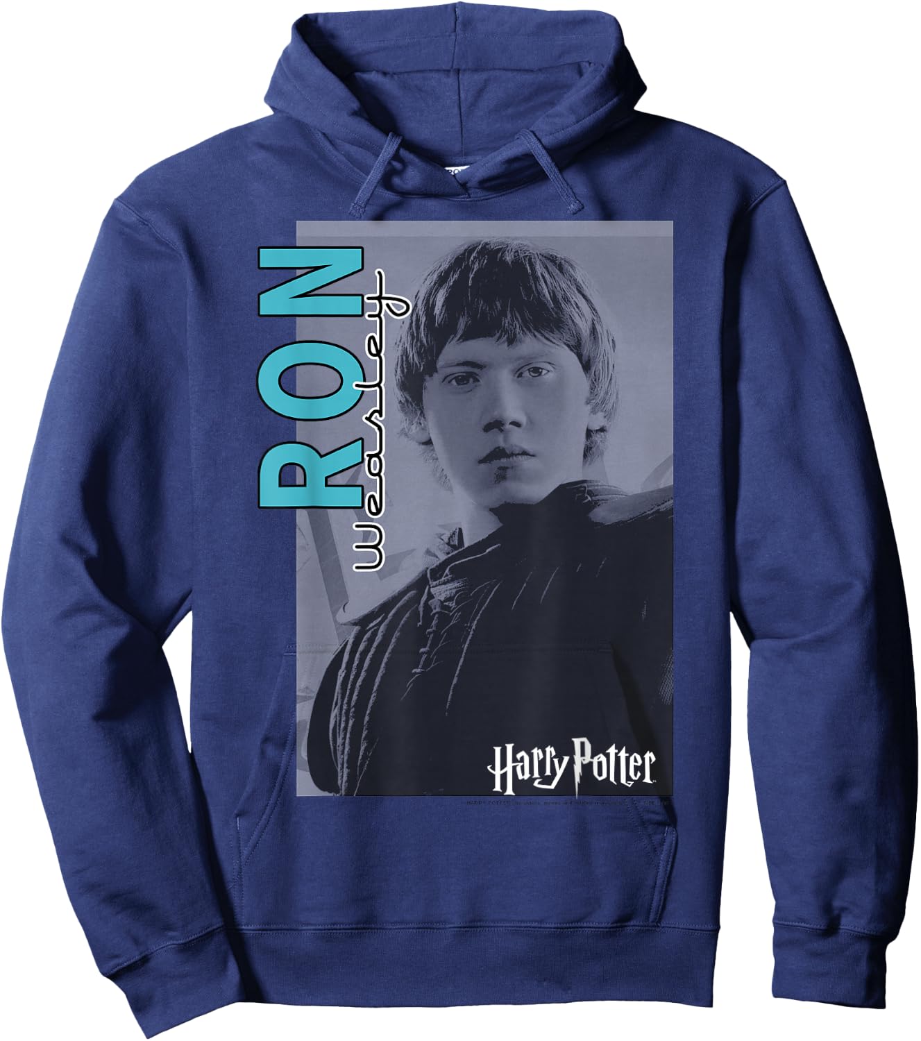 Harry Potter Ron Weasley Character Poster Hoodie - Hoodie | Navy