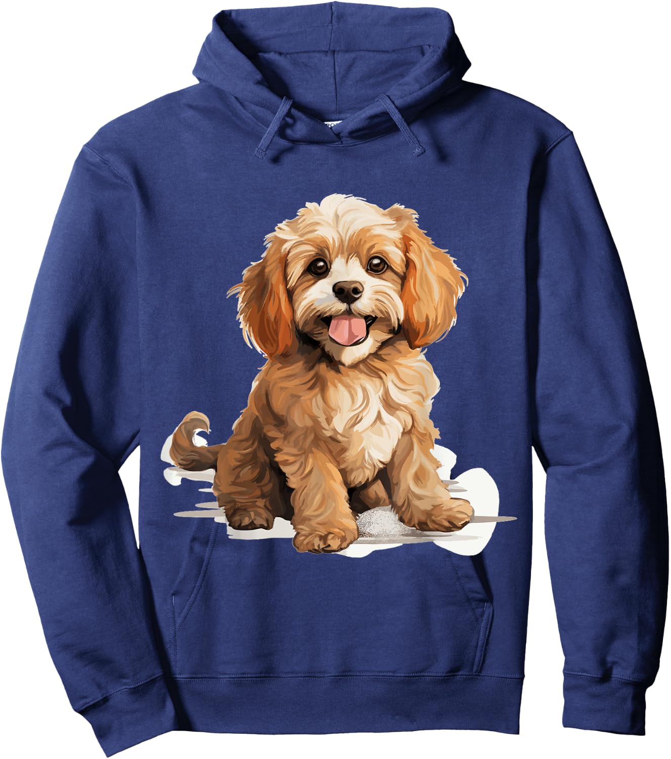 Cavapoo Dog Breed Pet Cute Graphic Women Girls Kids Hoodie - Hoodie | Navy