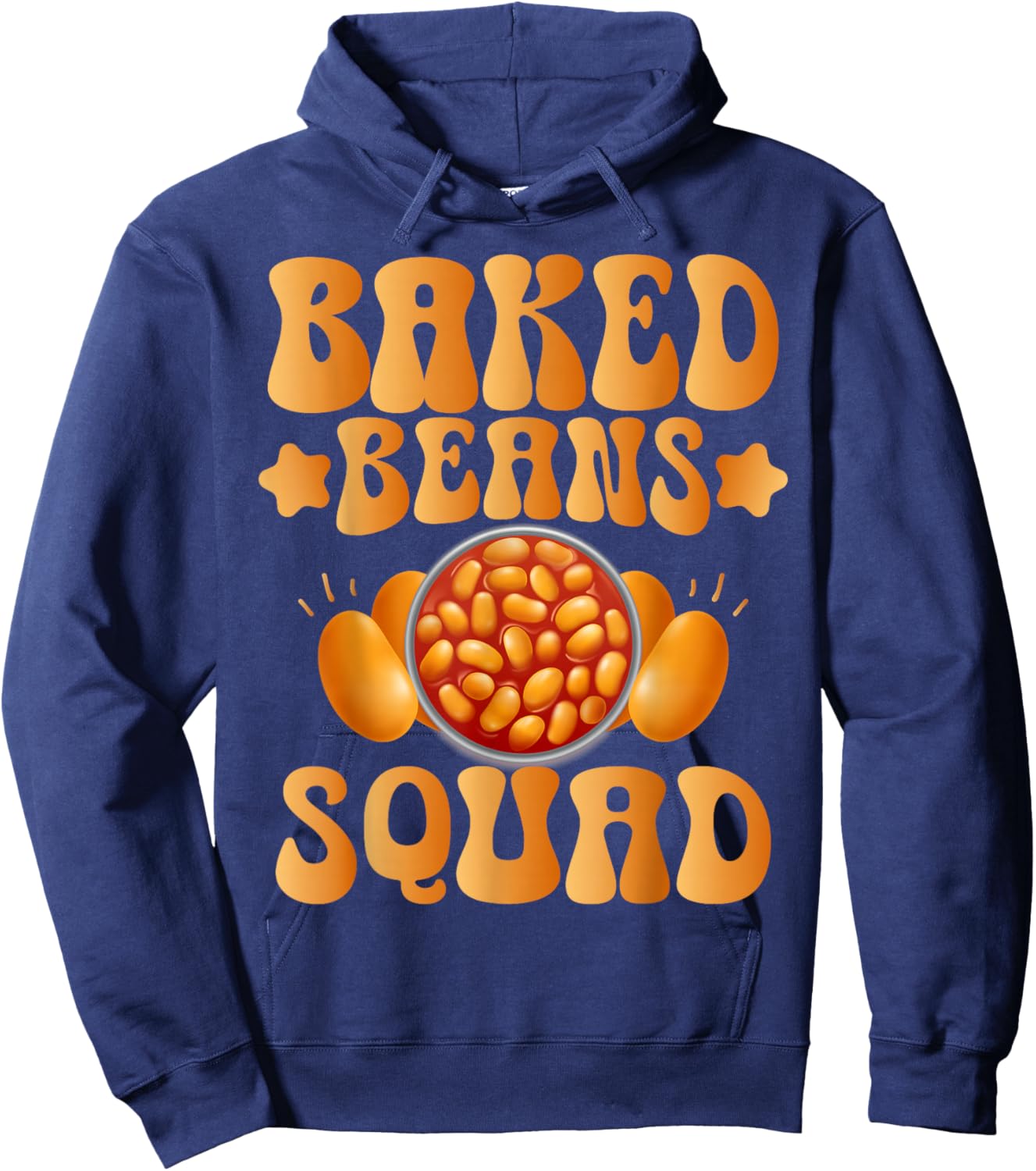 Baked Beans -Adult Baked Beans Lover Black Small Funny Baked Beans Design Hoodie - Hoodie | Navy
