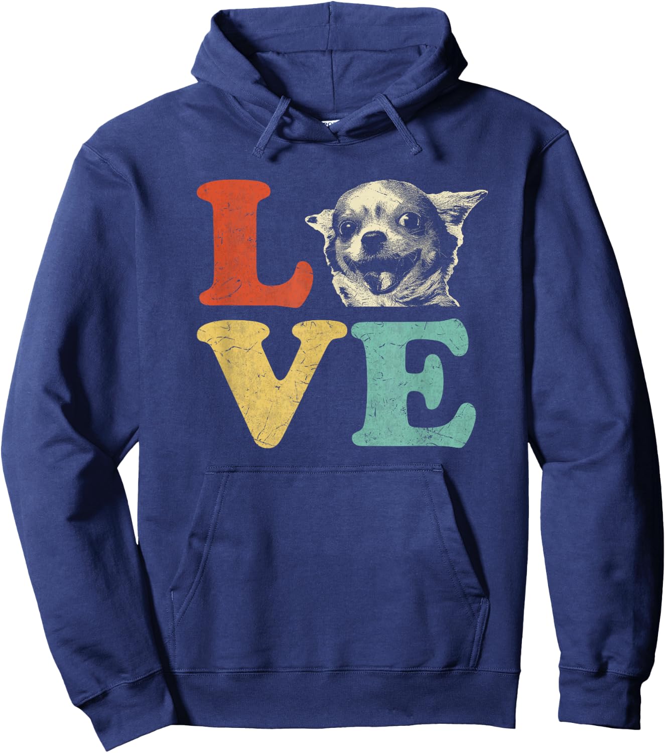 I Love My Chihuahua Dog Lovers Men Women Girls Kids Hoodie - Hoodie | Navy