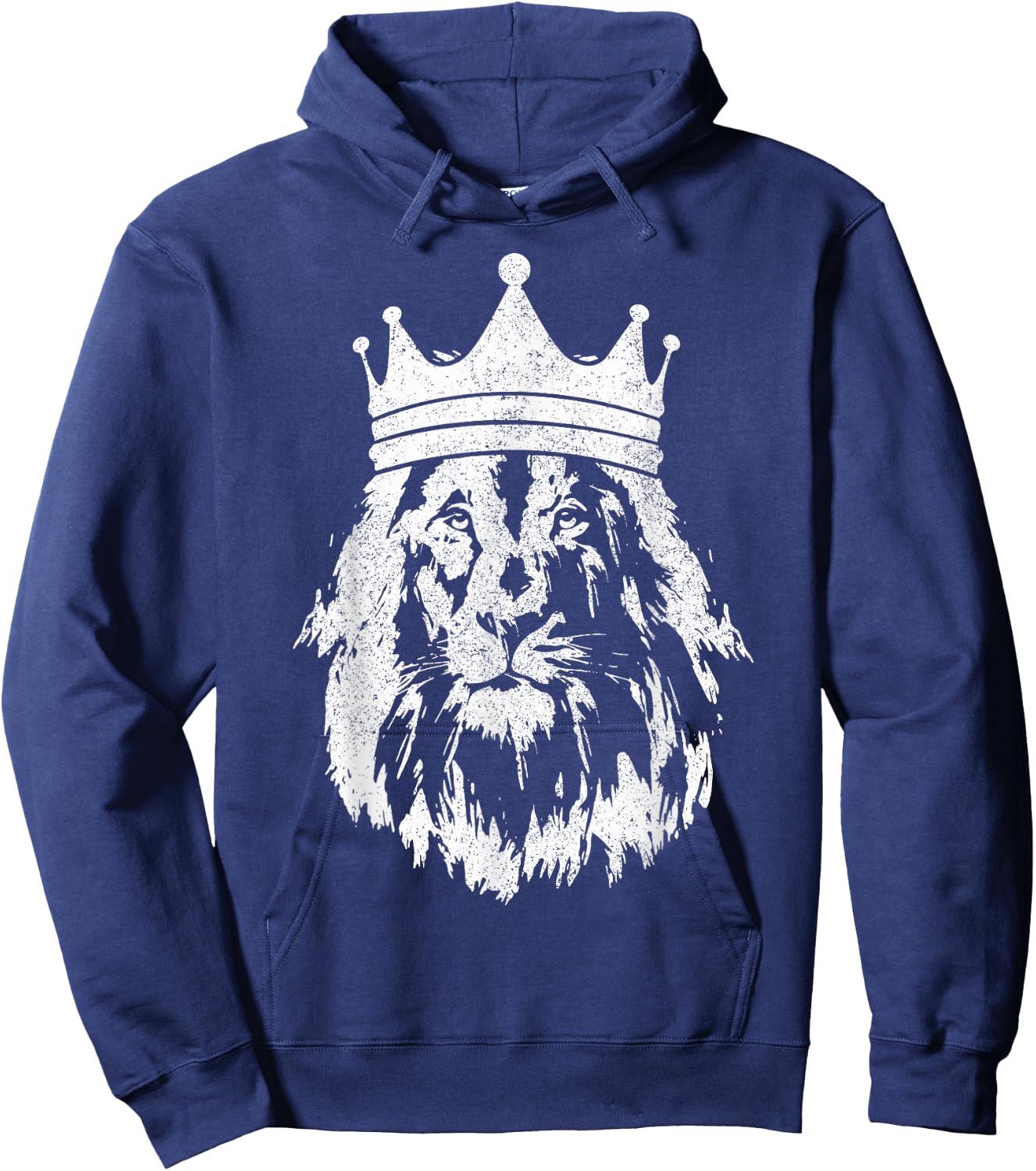 Lion Of Judah Crown Ethiopian Hebrew Israelite Rastafari Hoodie - Hoodie | Navy