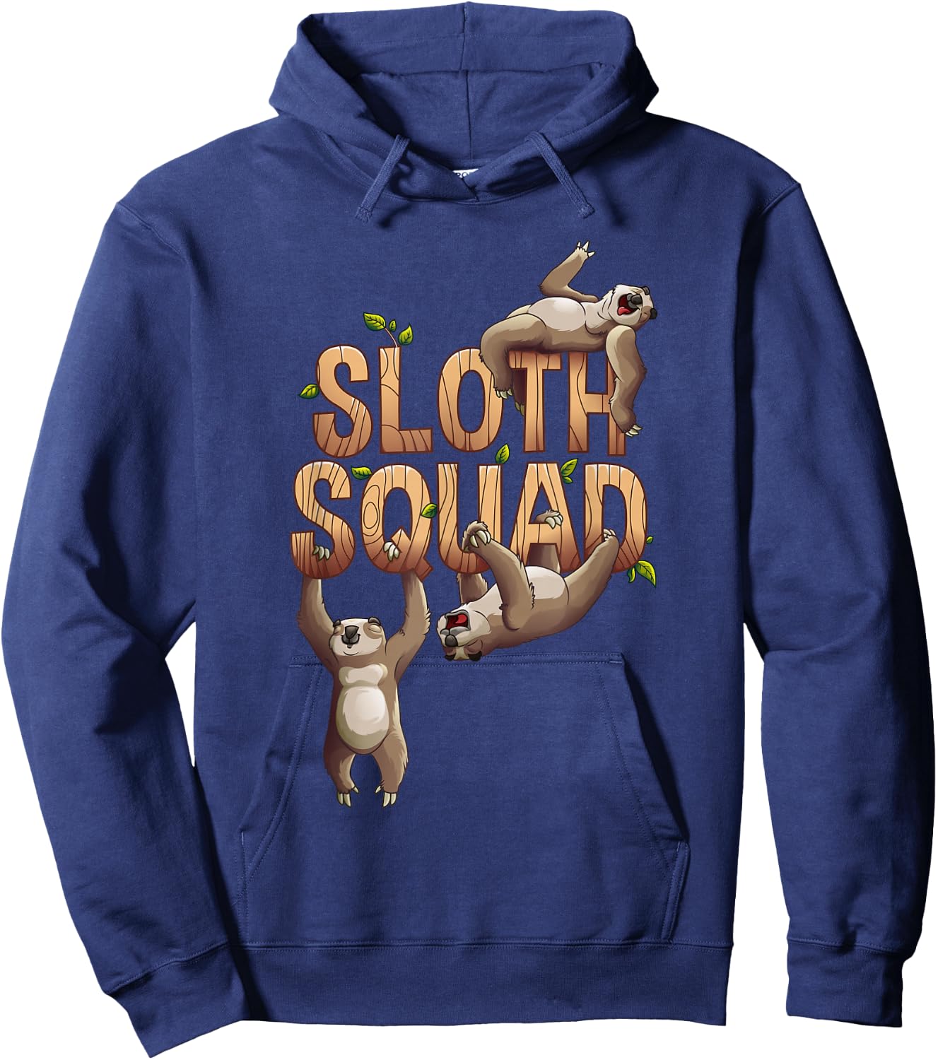 Cool Sloth Squad | Funny Lazy Slow Animal Lover Group Gift Hoodie - Hoodie | Navy