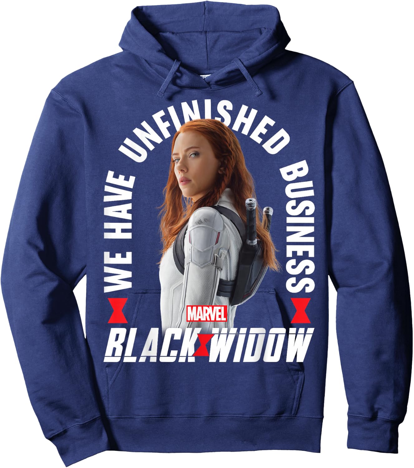 Marvel Black Widow Unfinished Business Portrait Hoodie - Hoodie | Navy