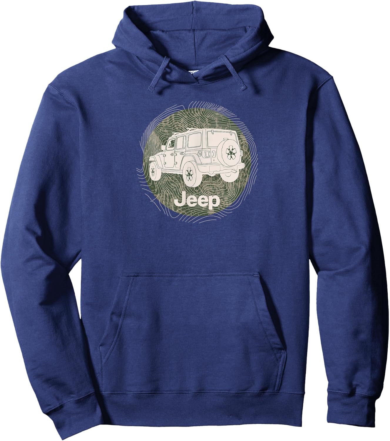 Jeep Wrangler Terrain Hoodie - Hoodie | Navy