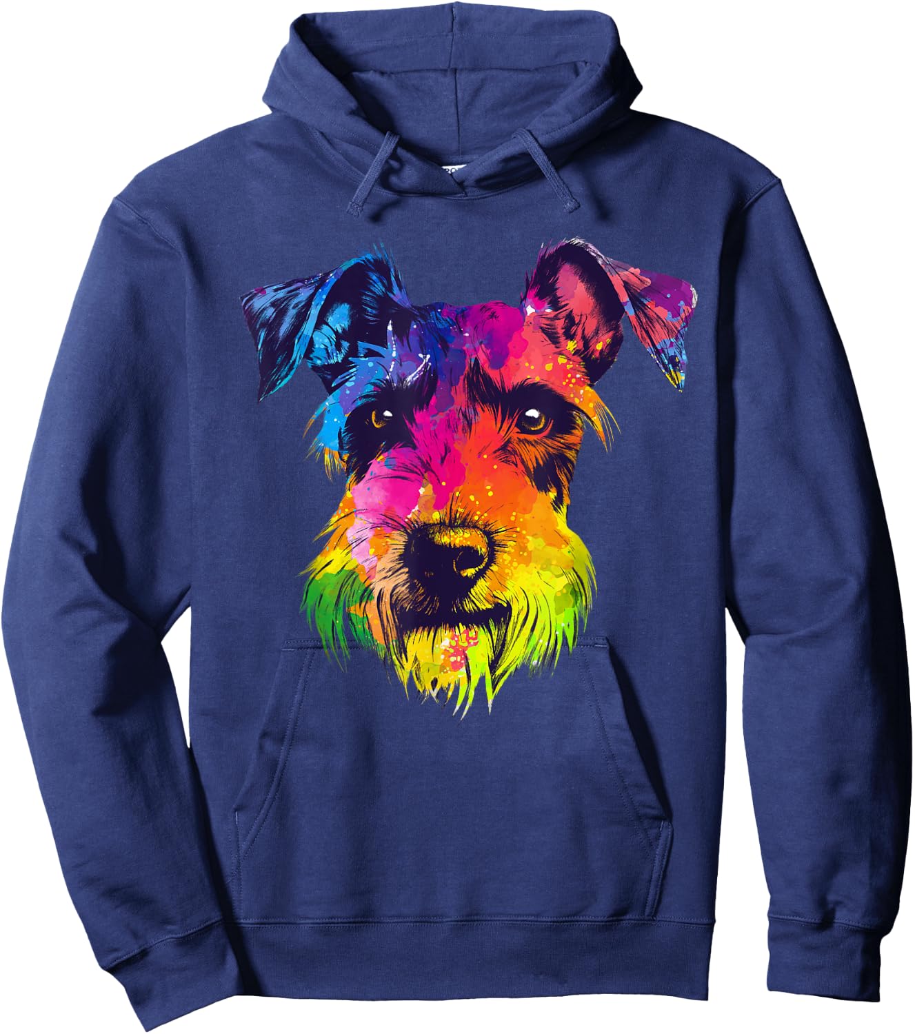 Mini Schnauzer Art Women Miniature Schnauzer Lovers Hoodie - Hoodie | Navy