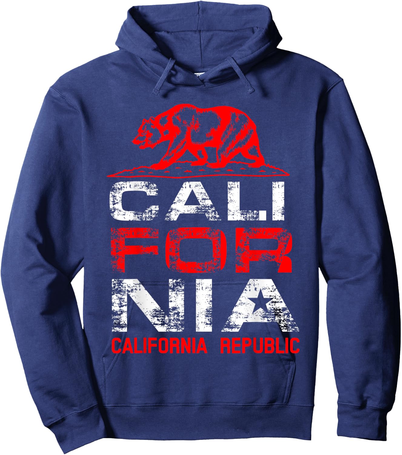 California Republic | Cute North Cali Lovers Gift Hoodie - Hoodie | Navy