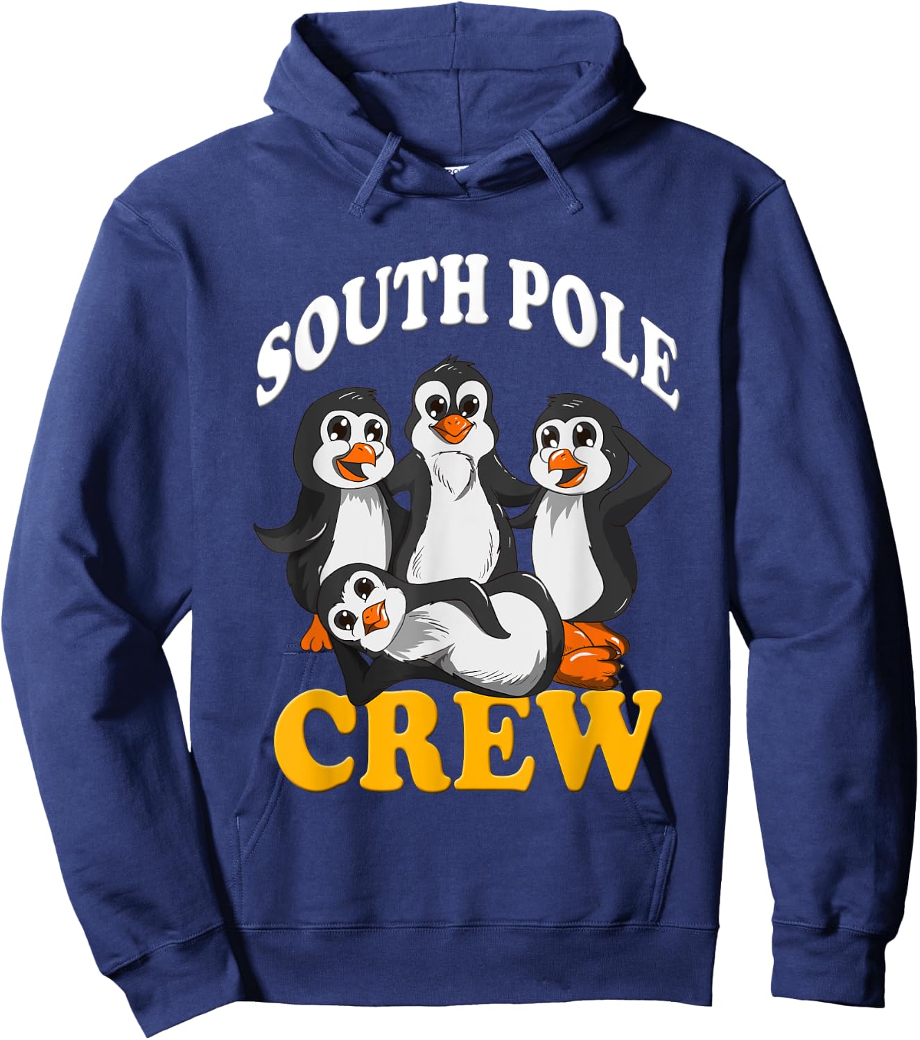 Penguins South Pole Crew Antarctica Zoo Animals Emperor Peng Hoodie - Hoodie | Navy