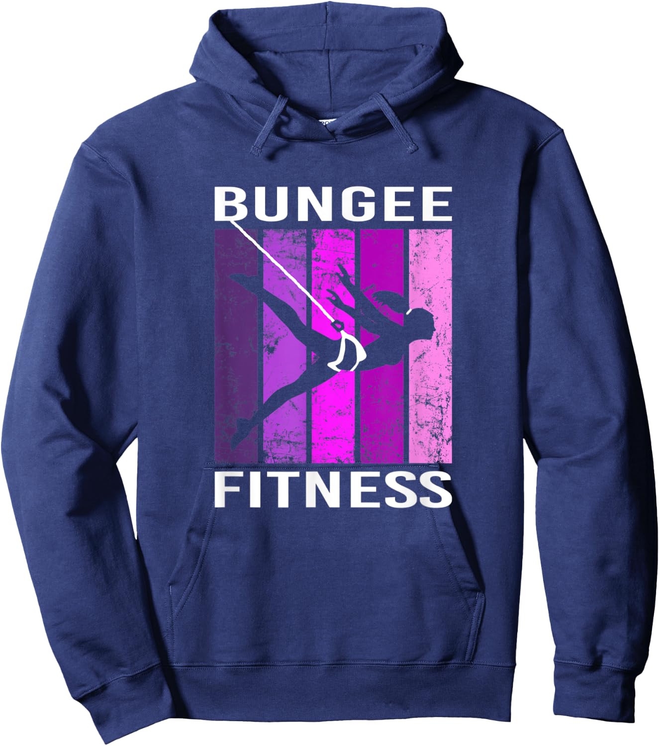 Bungee Fitness Equipment Set Fly Sling Workout Hoodie - Hoodie | Navy