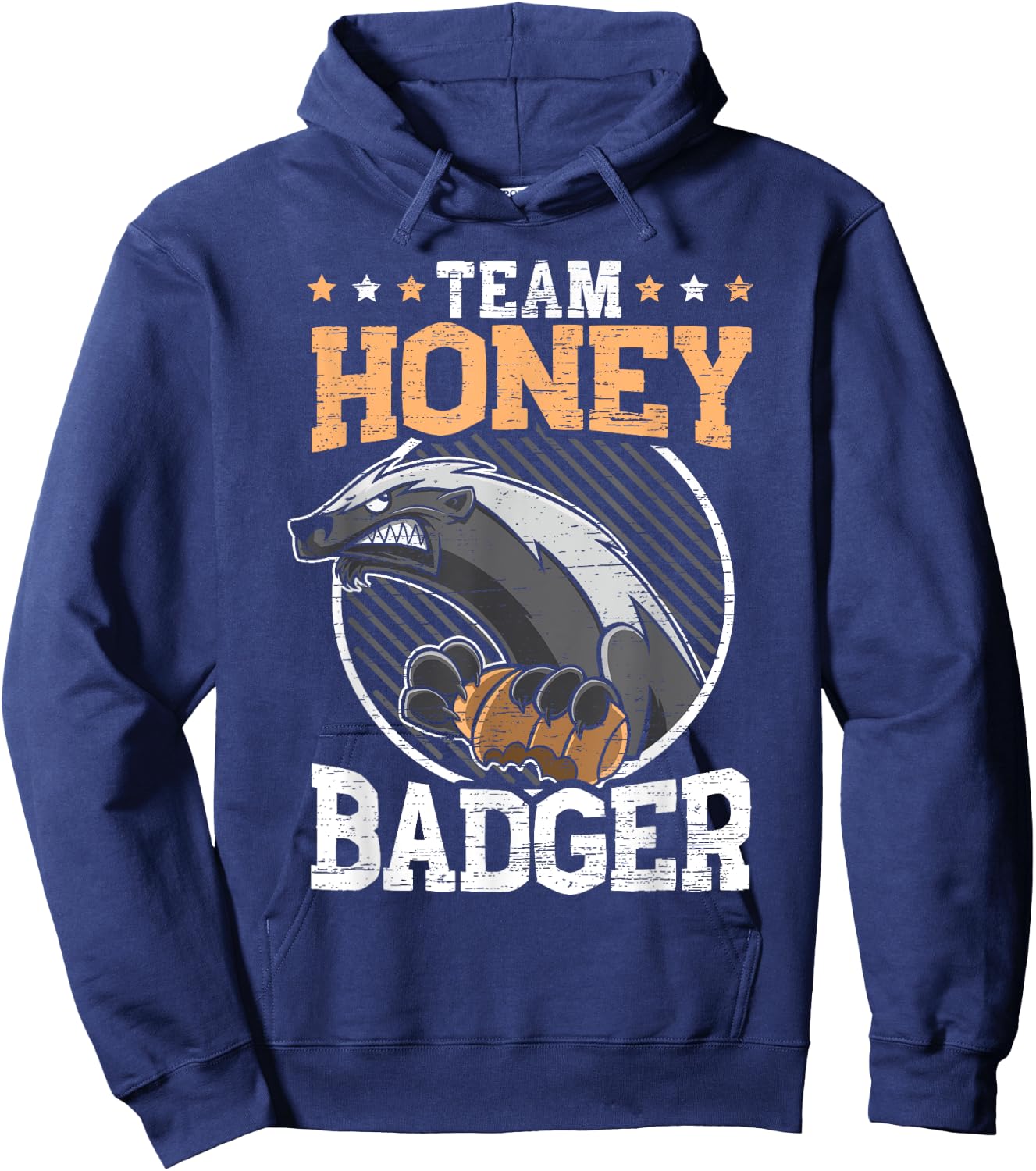 Team Honey Badger Fearless Animal Ratel Courageous Carnivore Hoodie - Hoodie | Navy