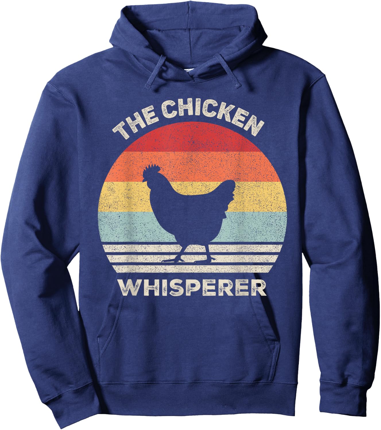 Retro The Chicken Whisperer Chicken Lover Chicken Farmer Hoodie - Hoodie | Navy