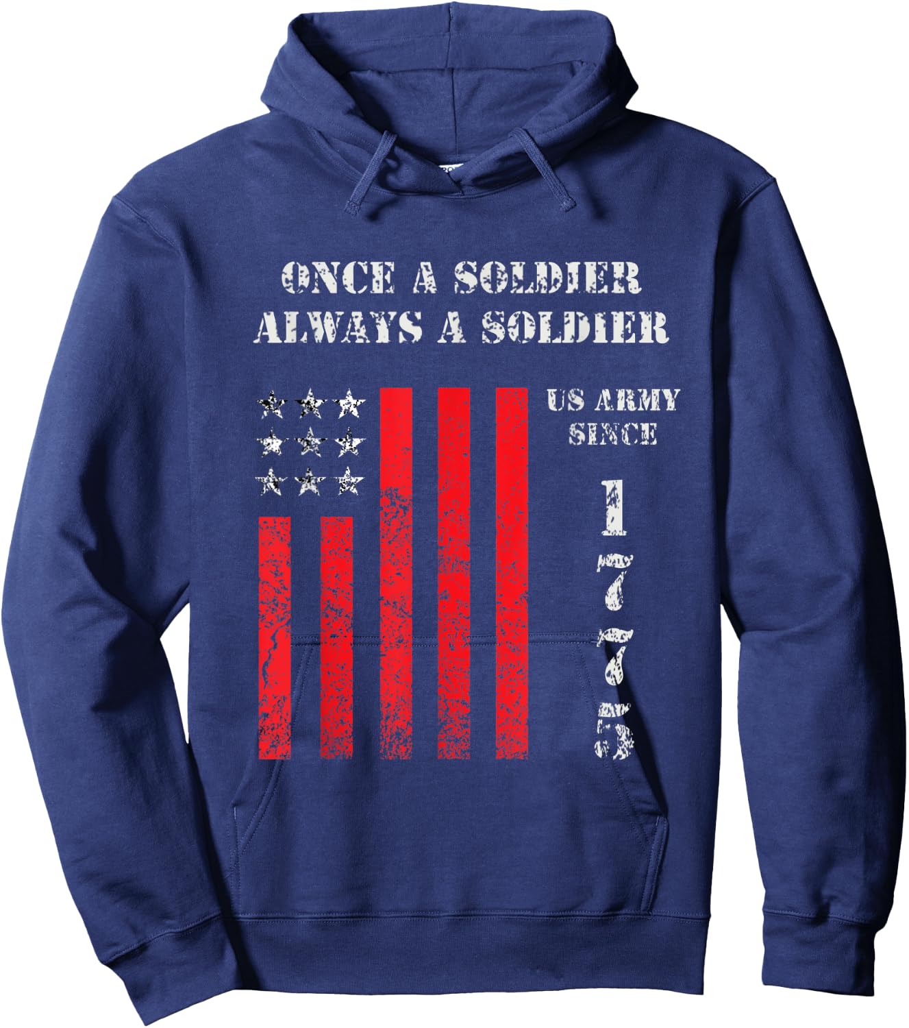 Once a soldier, always a soldier Hoodie - Hoodie | Navy