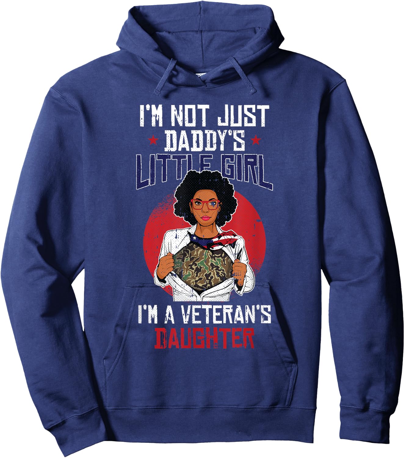 Veteran Daughter Month Of The Military Child Army Kids Hoodie - Hoodie | Navy