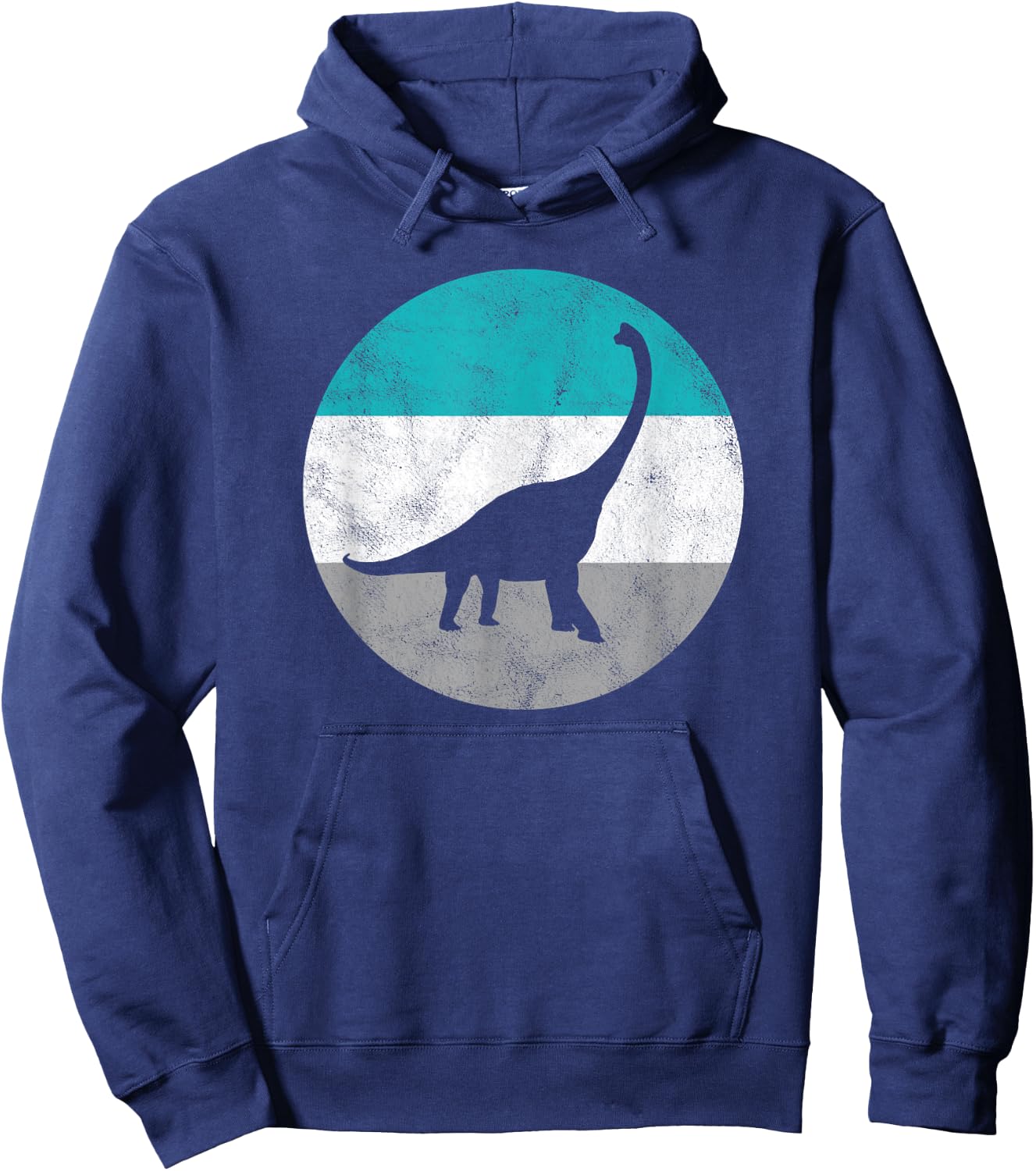 Brachiosaurus Retro Dinosaur Gift or Boys Hoodie - Hoodie | Navy