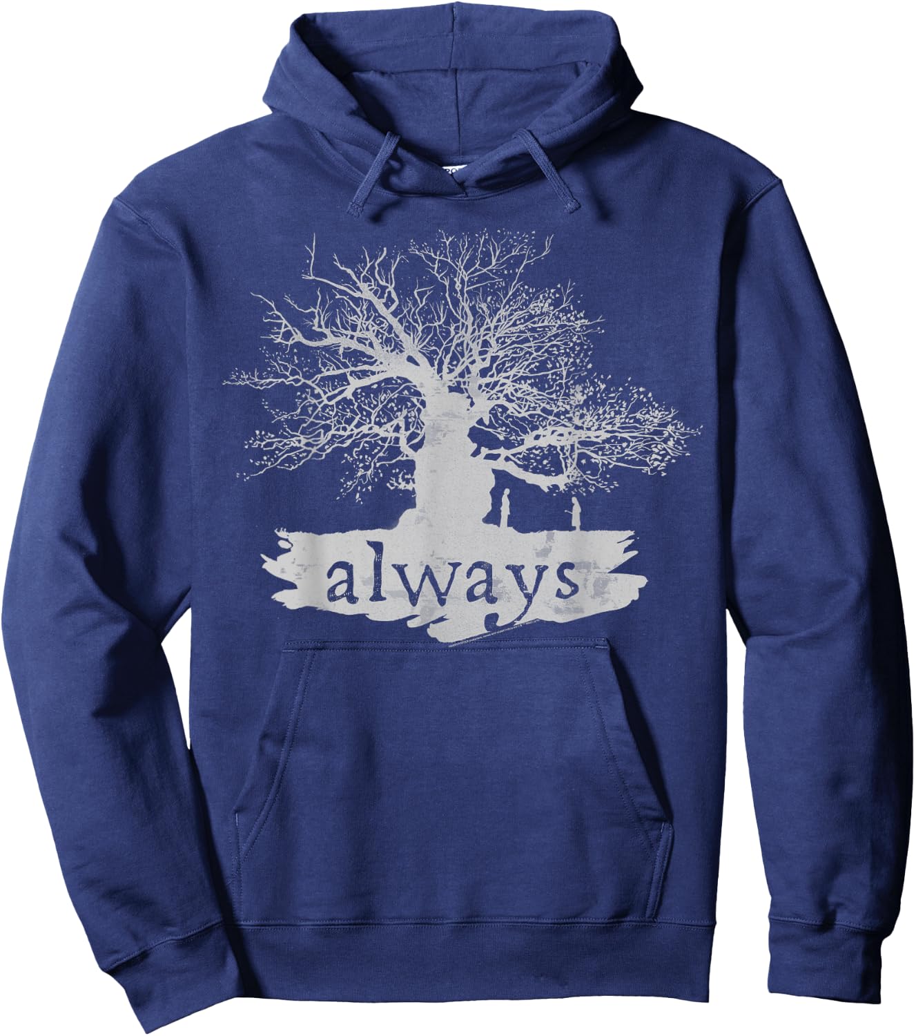 Harry Potter Always Tree Silhouette C1 Small Hoodie - Hoodie | Navy