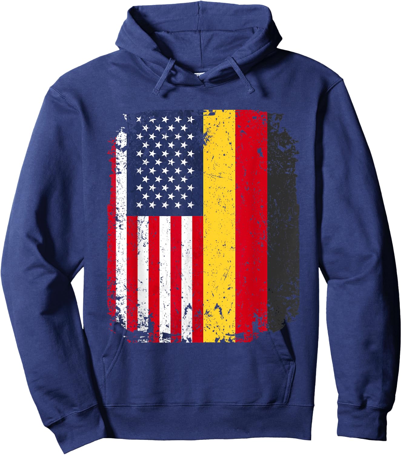 USA American Germany Flag German Dual Citizenship Gift Hoodie - Hoodie | Navy