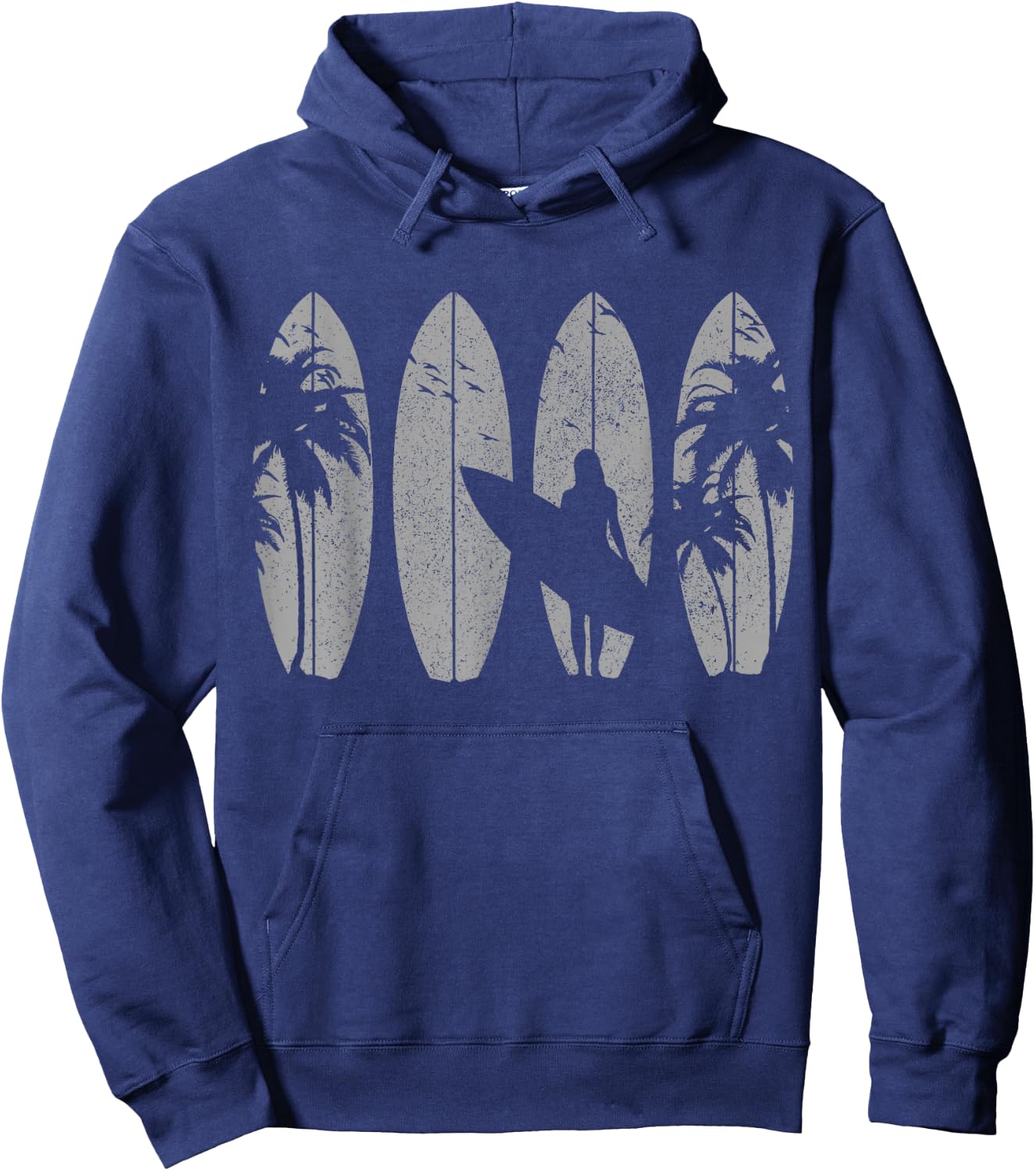 Surfer Vintage Surf Surfboard Surfing Surfing Surfing Gift Hoodie - Hoodie | Navy