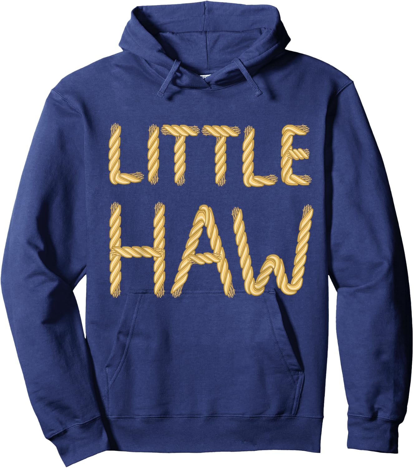 Little Haw Western Theme Country Rope Rodeo Sorority Reveal Hoodie - Hoodie | Navy