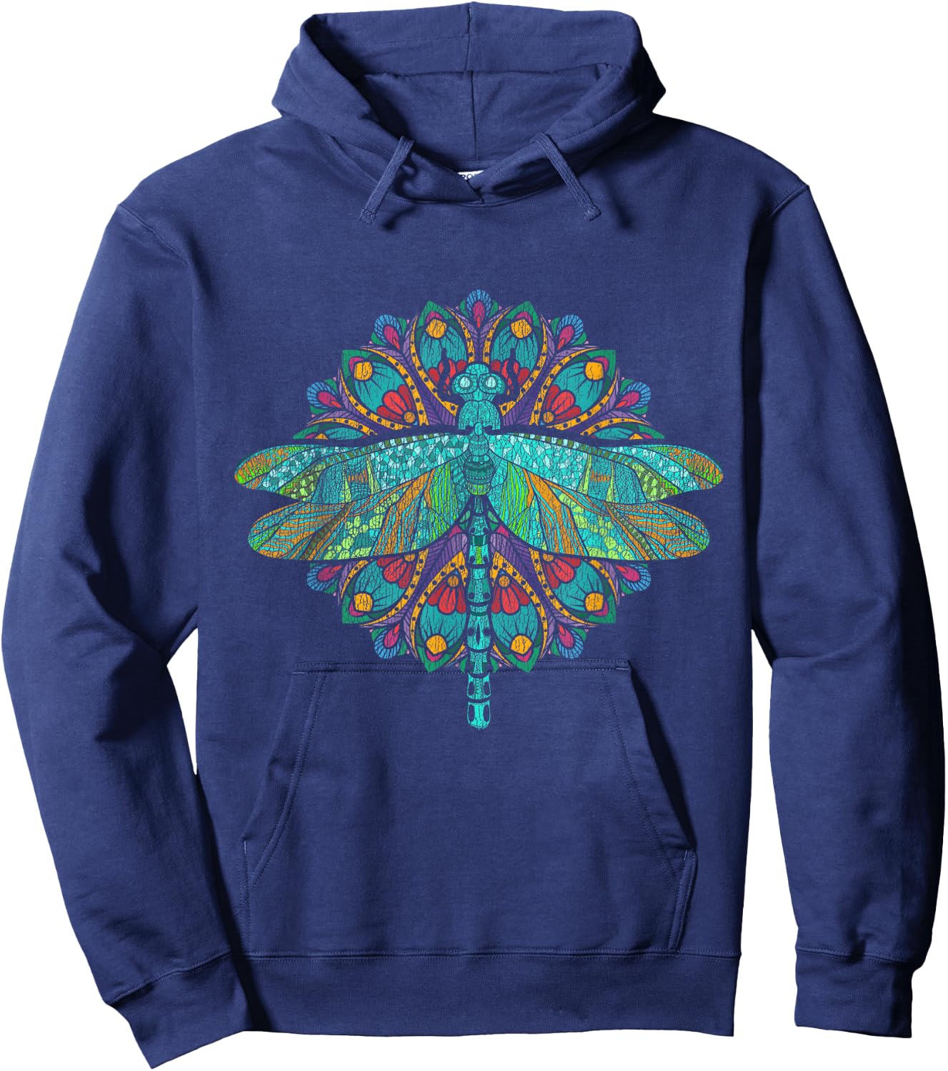 Wildlife Insect Animal Lover Hippie Gift Nature Dragonfly Hoodie - Hoodie | Navy