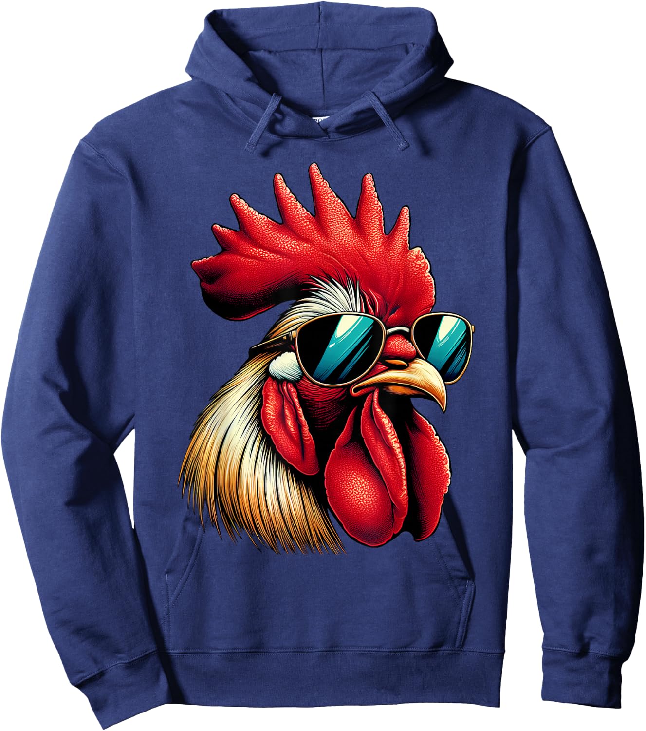 Cool Rooster Design Women Kids Chicken Rooster Lover Hoodie - Hoodie | Navy