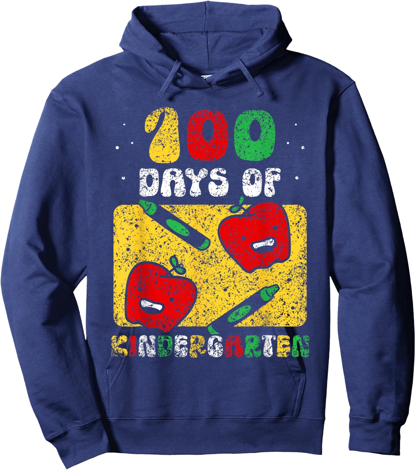 100 Days Of Kindergarten Child Kids Cute Hoodie - Hoodie | Navy