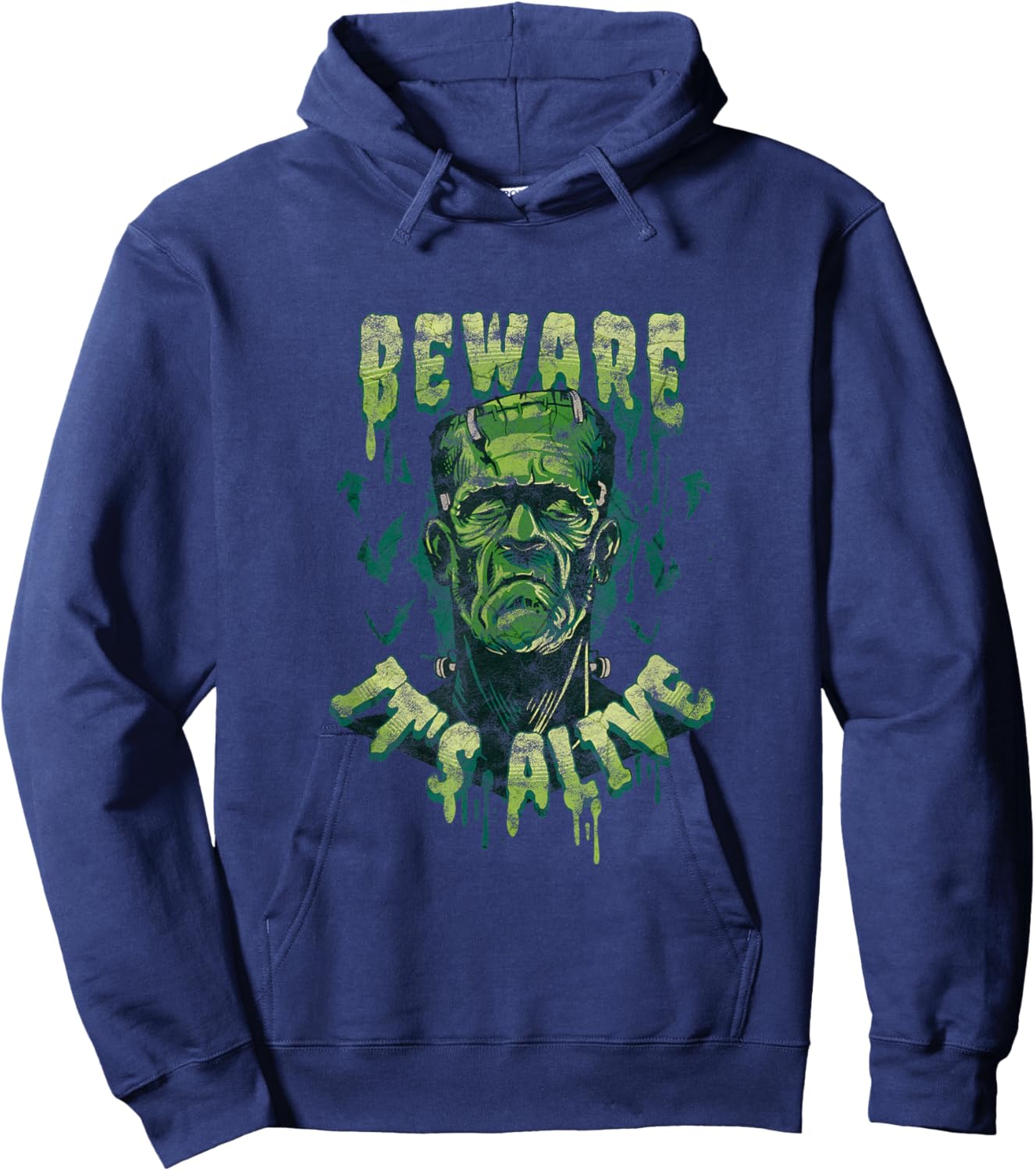 Beware It's Alive Frankenstein's Monster Halloween Hoodie - Hoodie | Navy
