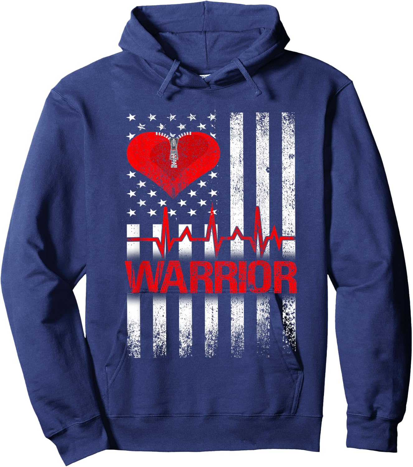 Open Heart Surgery Warrior Gift Heart Patients Survivor Hoodie - Hoodie | Navy