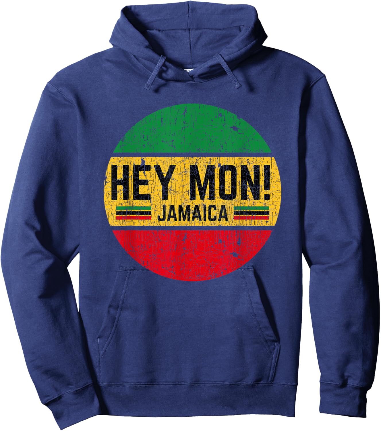 Hey Mon Jamaica Vintage Hoodie - Hoodie | Navy