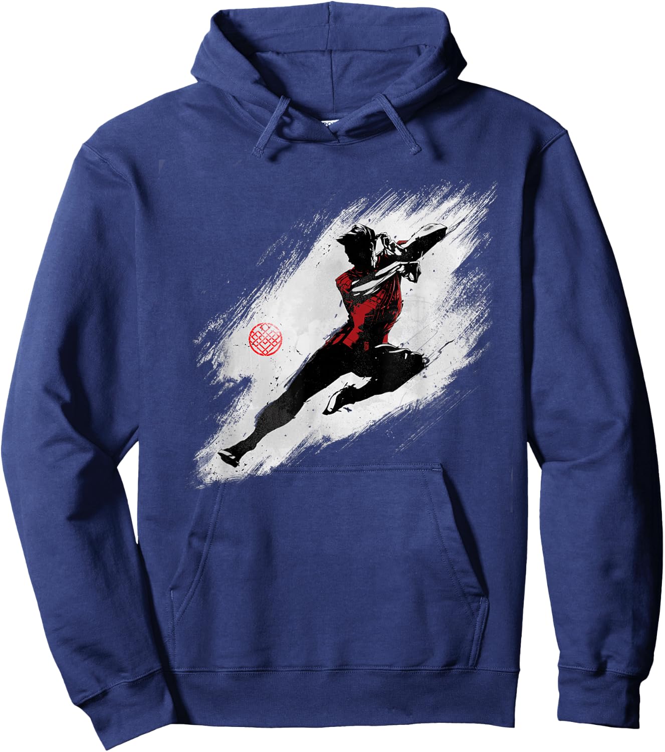 Marvel Shang-Chi and the Legend of the Ten Rings Ink Drawing Hoodie - Hoodie | Navy