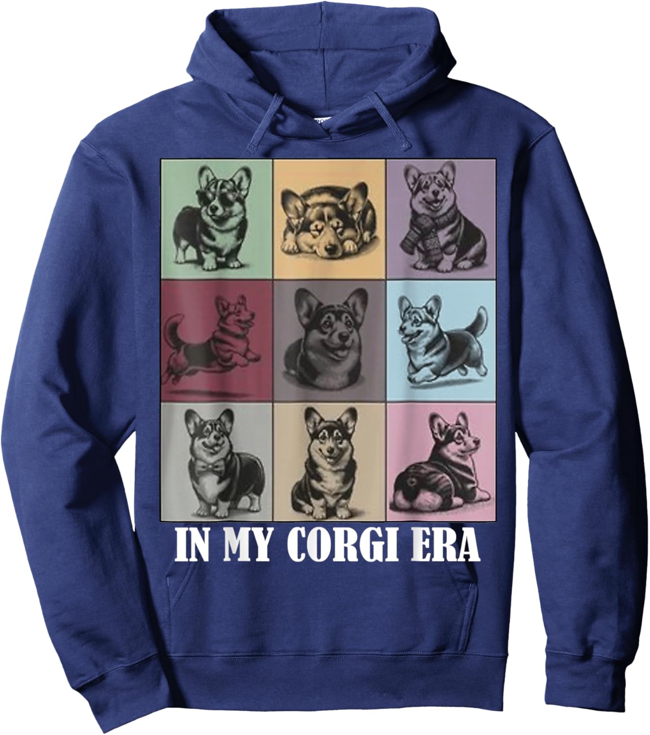 funny Corgi Mom Quote In My Corgi Era Cool Dog Lovers Women Hoodie - Hoodie | Navy