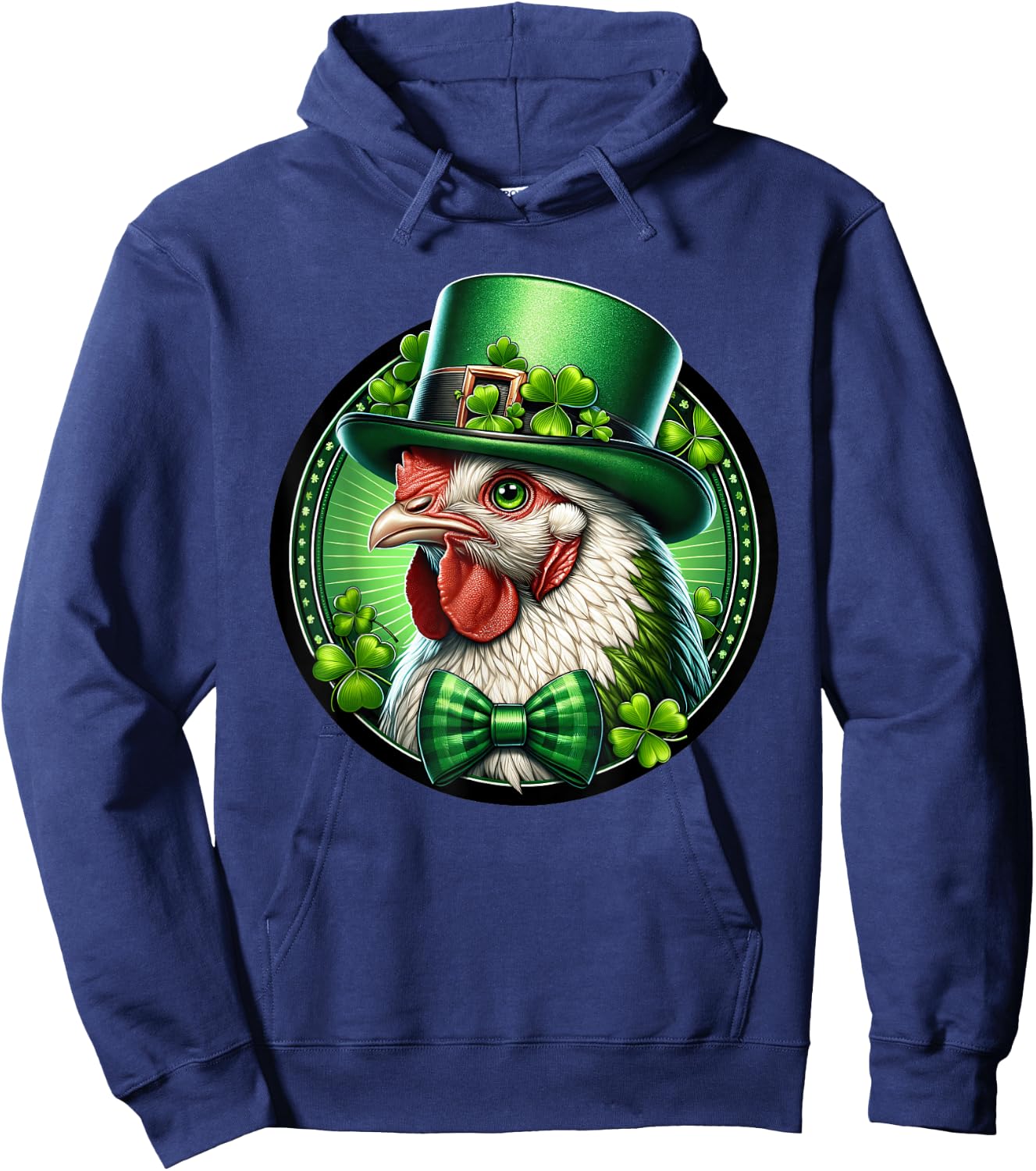Leprechaun Chicken Leprecat St Patricks Day Kids Men Women Hoodie - Hoodie | Navy