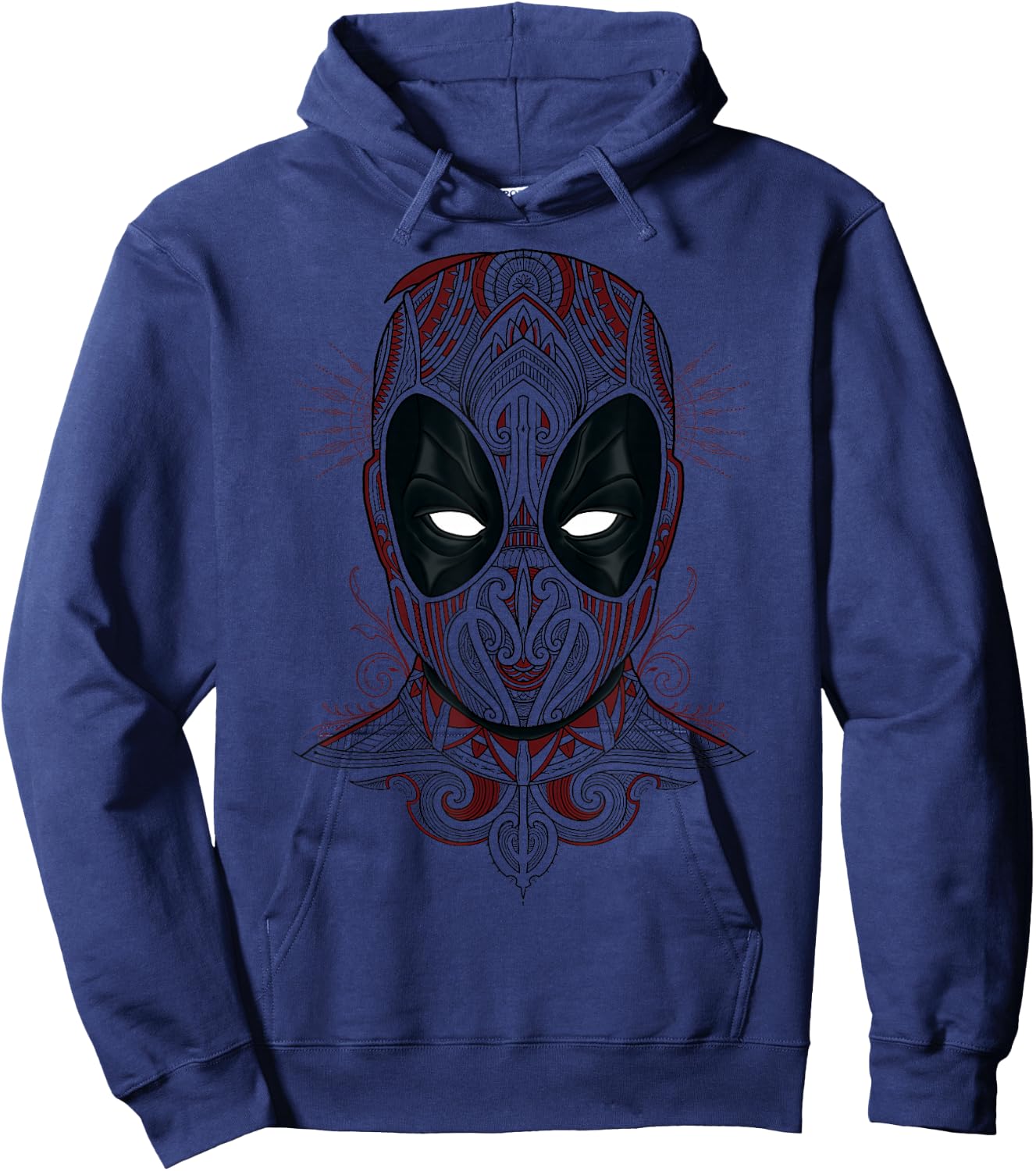 Marvel Deadpool Line Art Mask Hoodie - Hoodie | Navy