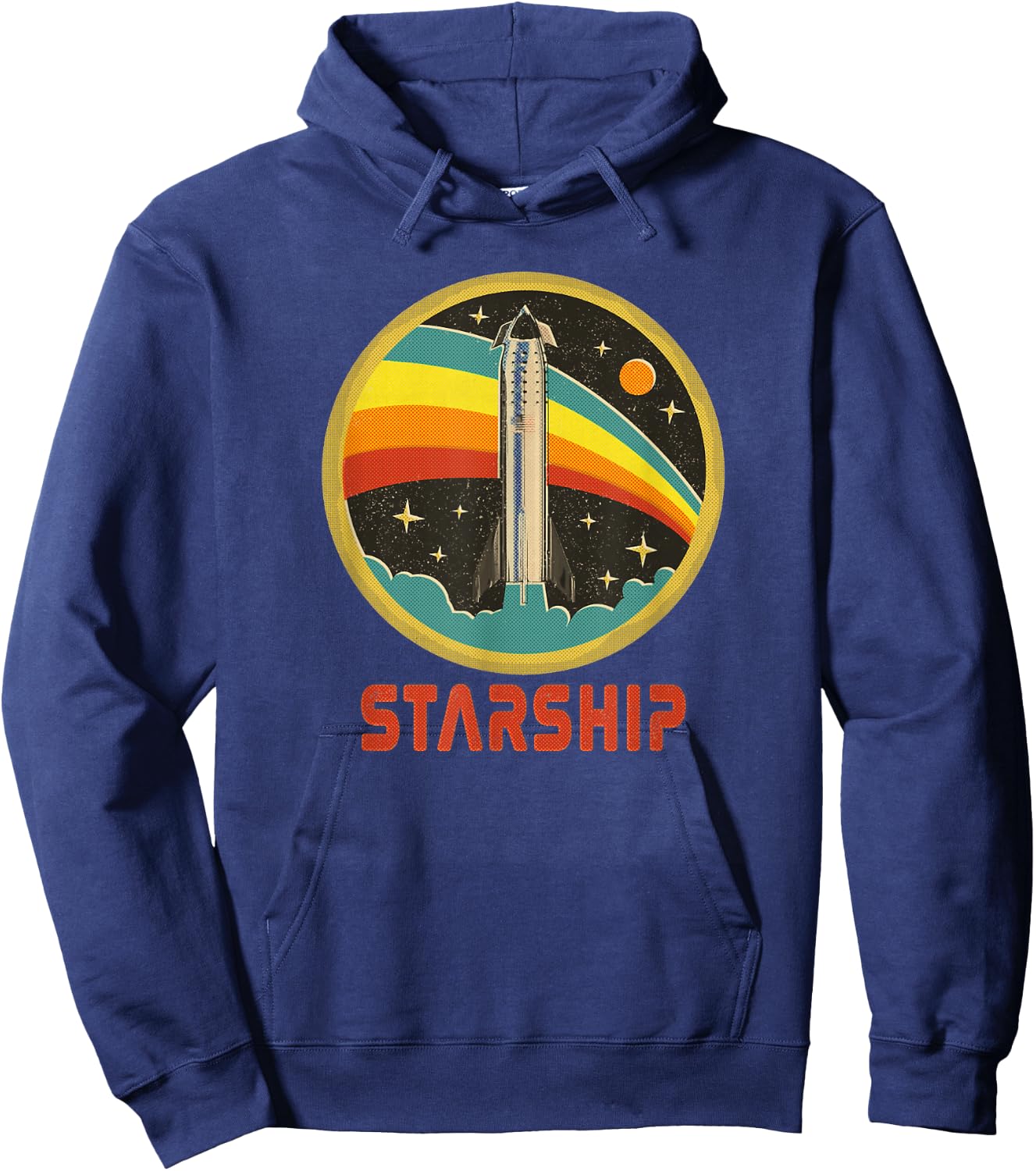Starship Cool Vintage Space Christmas Gift Hoodie - Hoodie | Navy