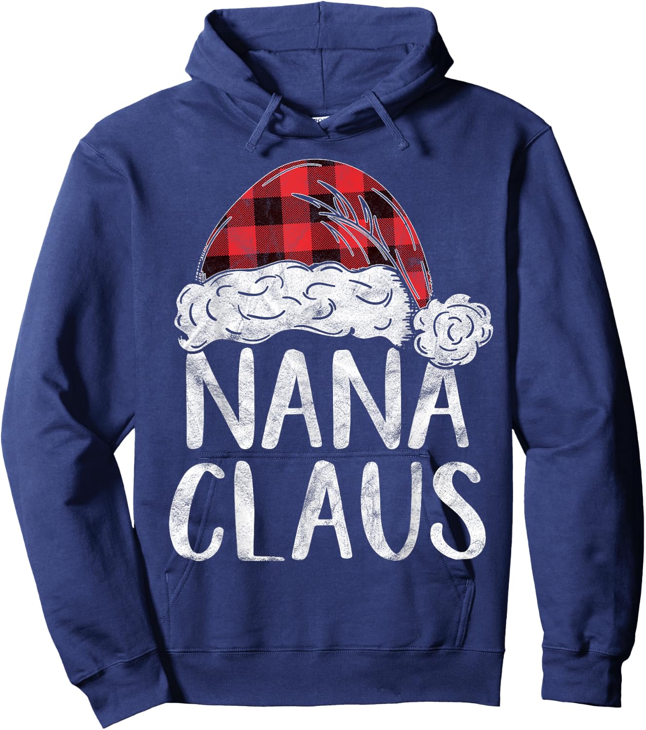 Nana Claus Christmas Costume Gift Santa Matching Family Xmas Hoodie - Hoodie | Navy