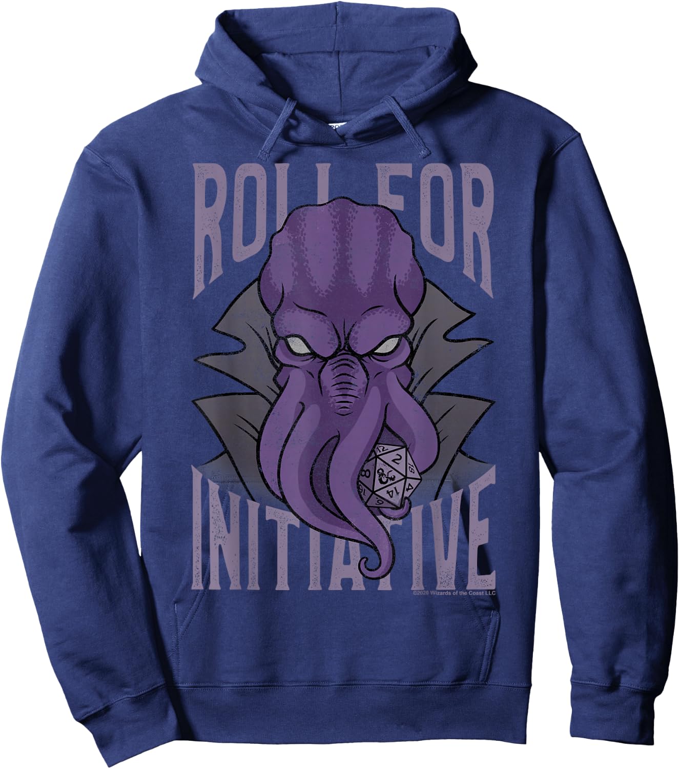 Dungeons & Dragons Illithid Roll For Initiative Hoodie - Hoodie | Navy