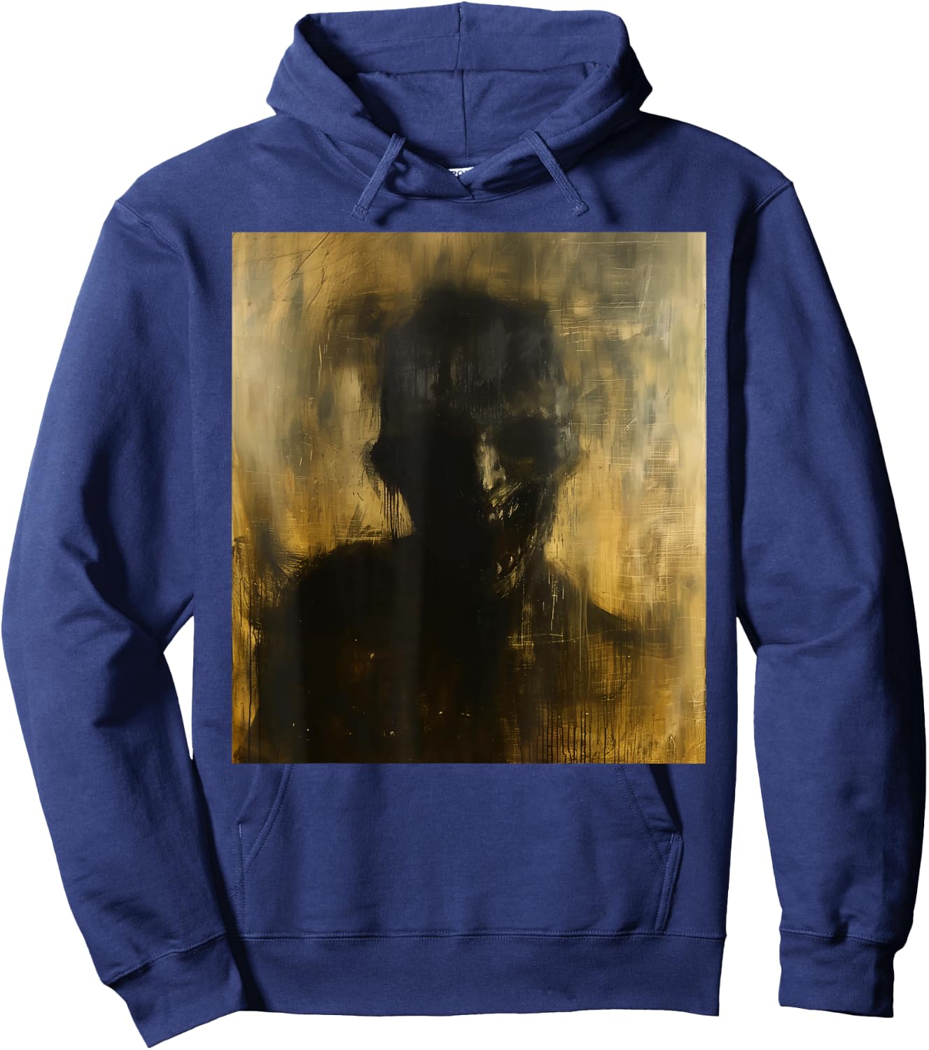 Horror Demon Skeleton Creature Creepy Hell Goth Occult Art Hoodie - Hoodie | Navy