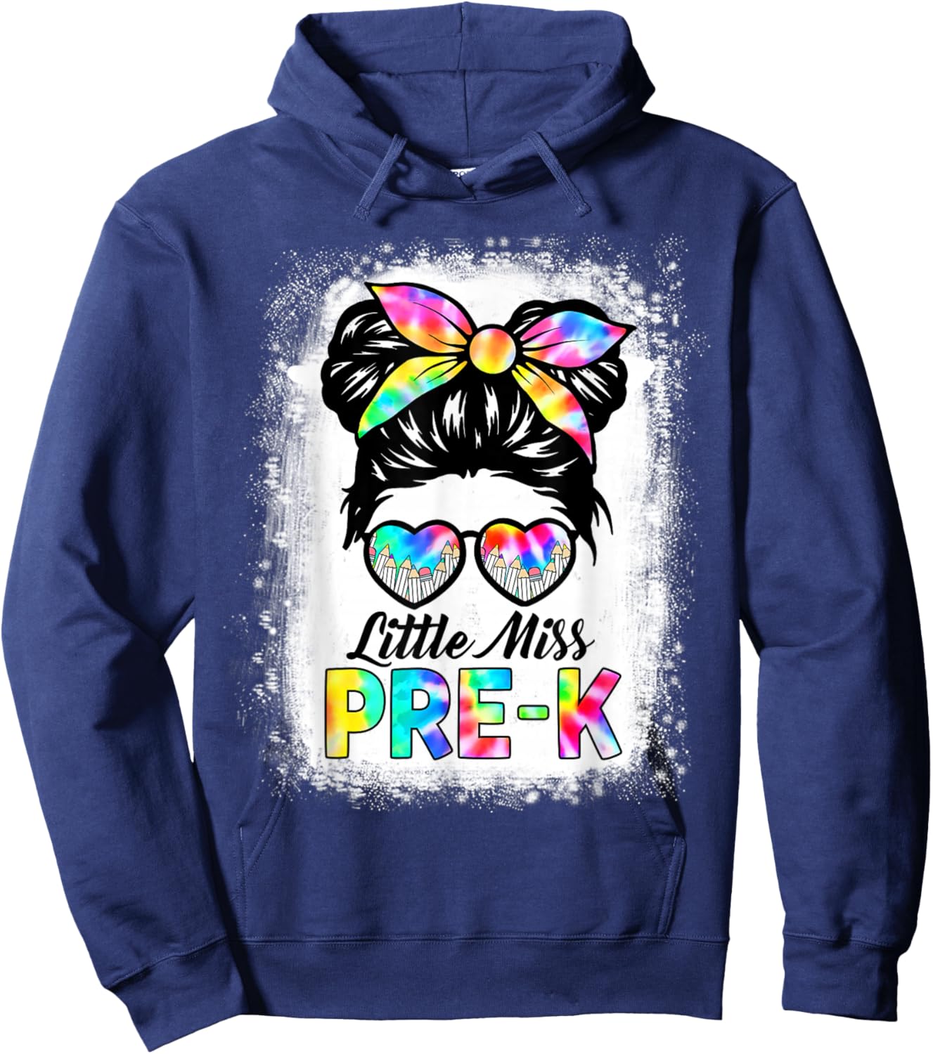 Girls PRE-K Preschool Back To School Cute Little Miss Pre-k Hoodie - Hoodie | Navy