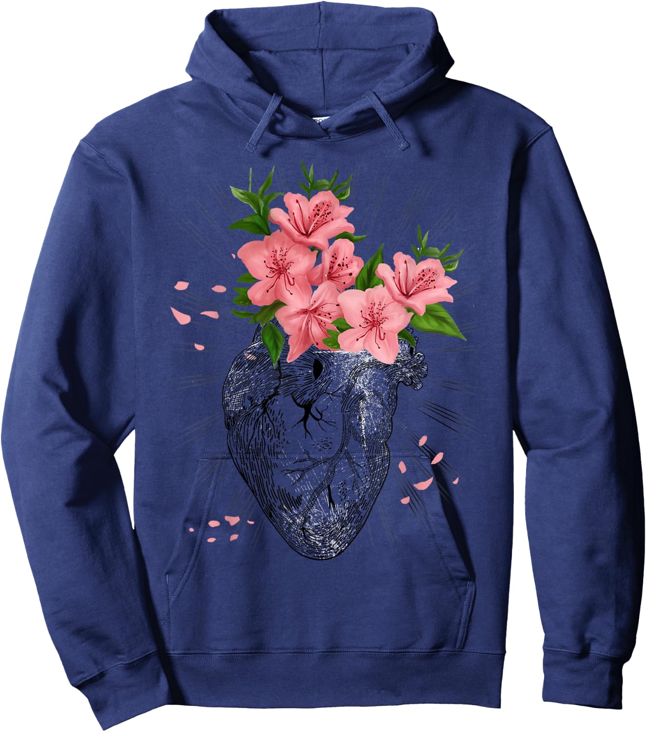 Funny Cardiology Cardiologist Human Heart Anatomical Gift Hoodie - Hoodie | Navy