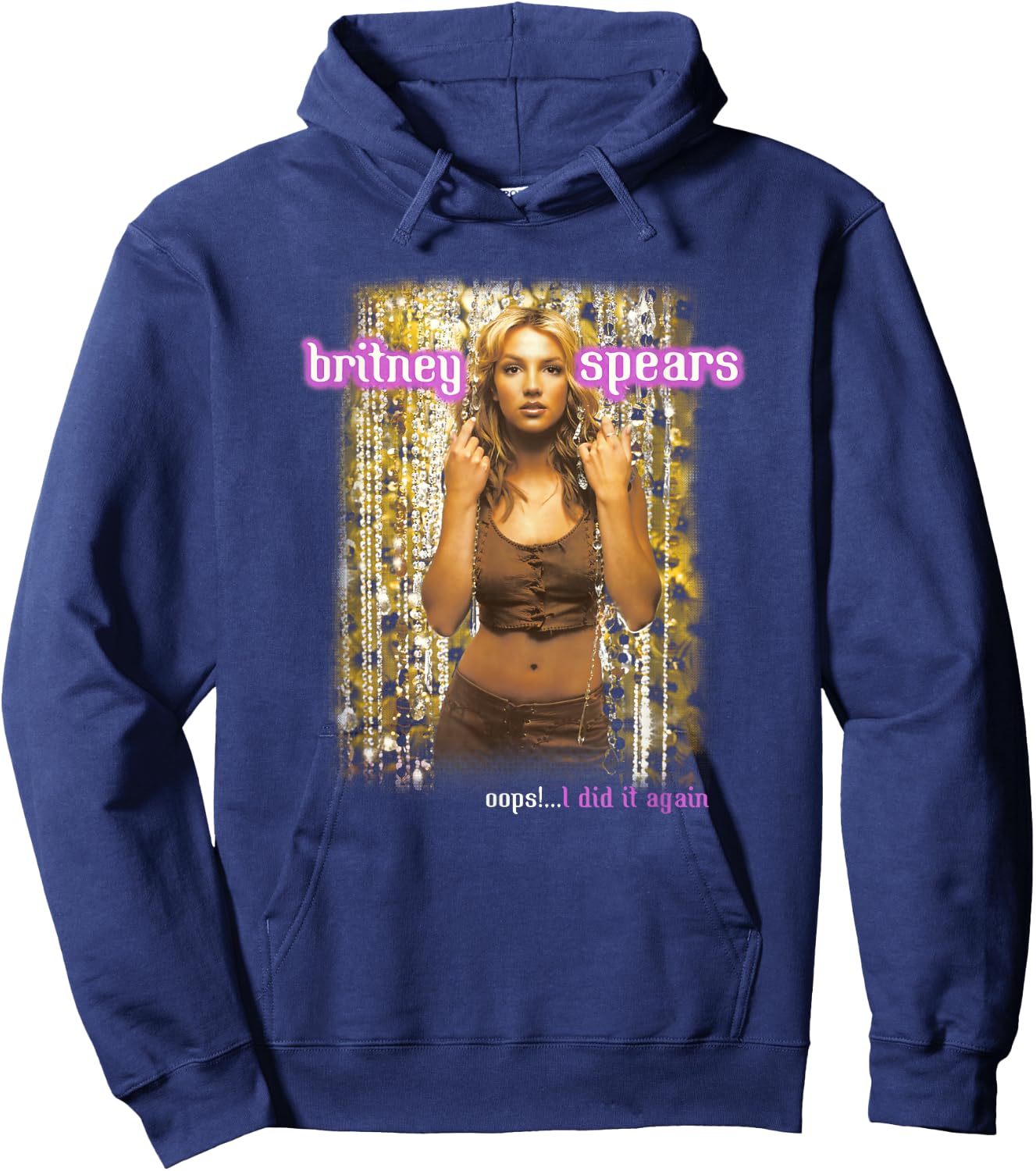 Britney Spears - Oops!... I Did It Again Anniversary Tour Short Sleeve Hoodie - Hoodie | Navy