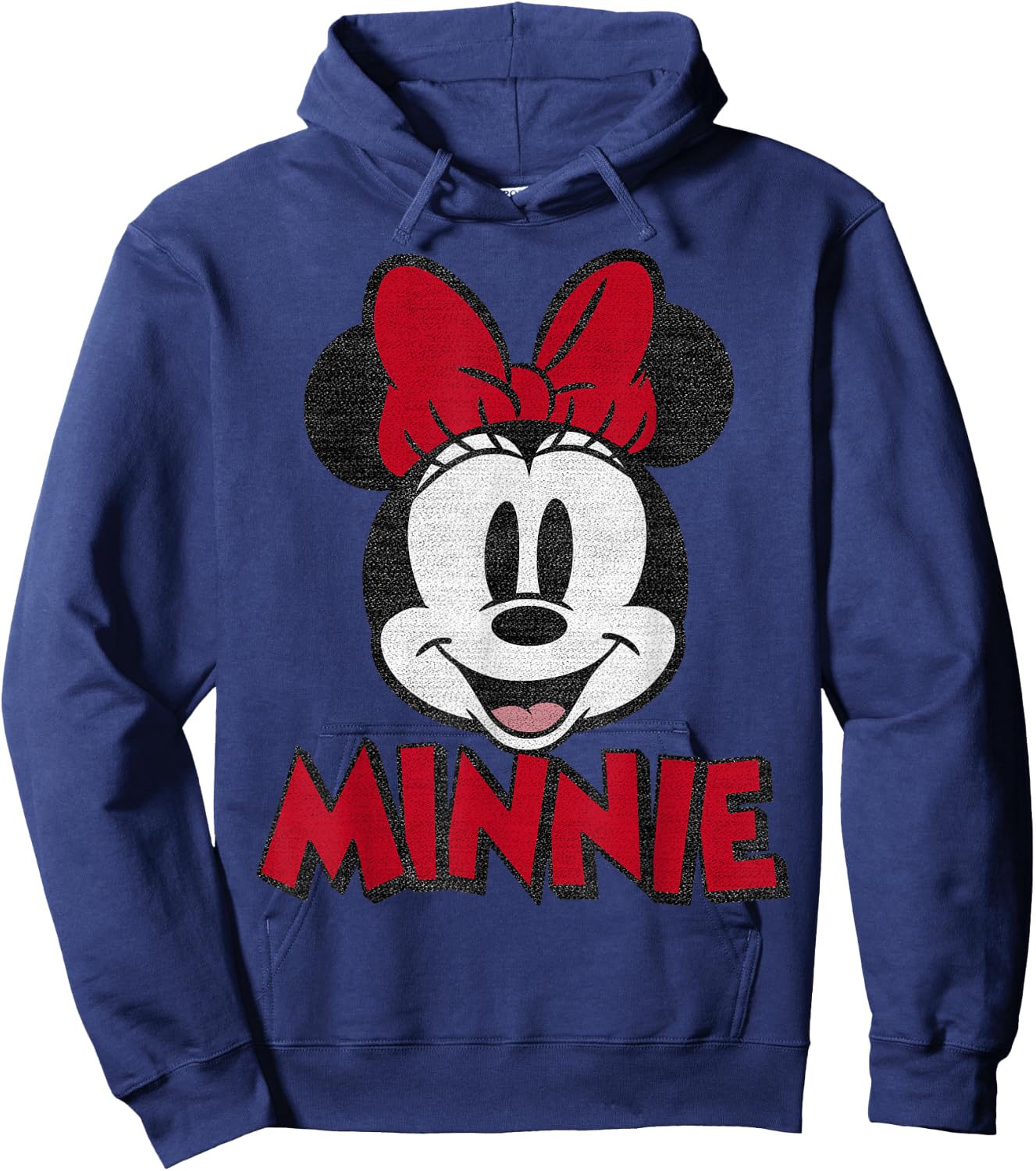Disney Mickey And Friends Minnie Mouse Classic Portrait Short Sleeve Hoodie - Hoodie | Navy