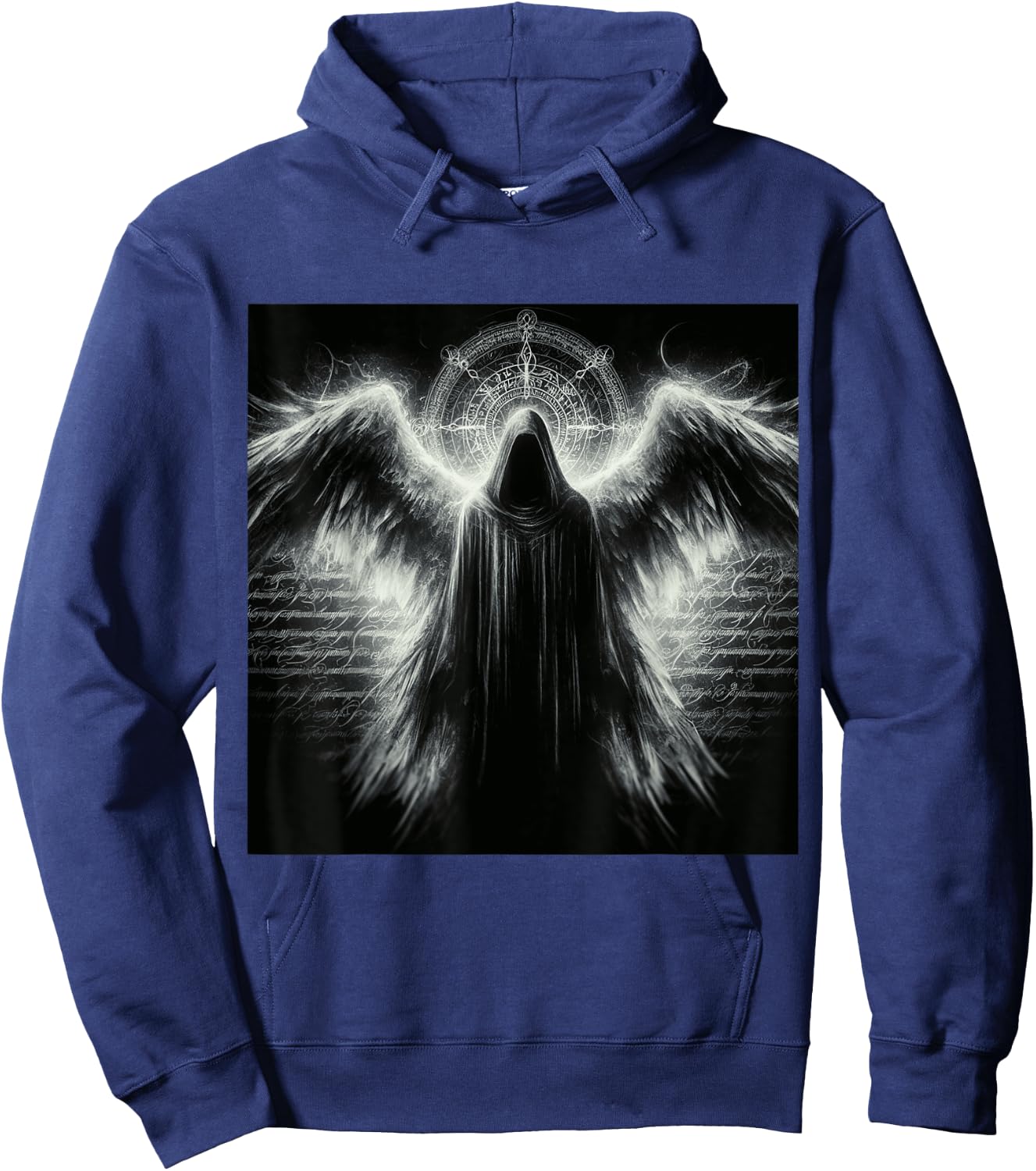 Archangel Azrael Religious Dark Fantasy Art Angelic Design Hoodie - Hoodie | Navy