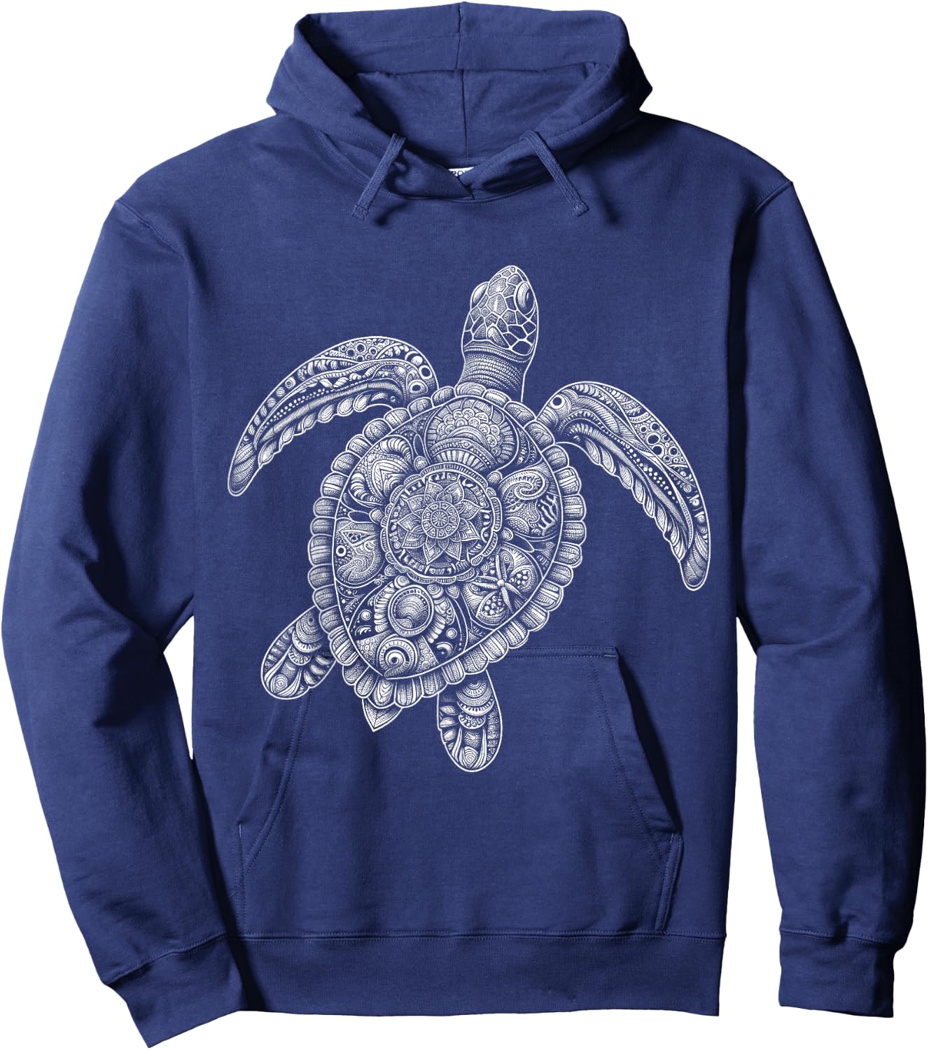 Sea Turtle Beach Lover Ocean Animal Graphic Novelty Hoodie - Hoodie | Navy