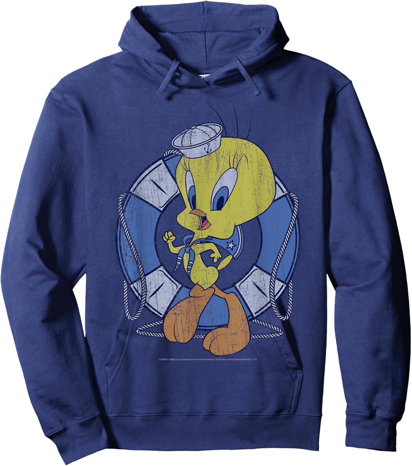 Looney Tunes Tweety Bird Sailor Portrait Hoodie - Hoodie | Navy