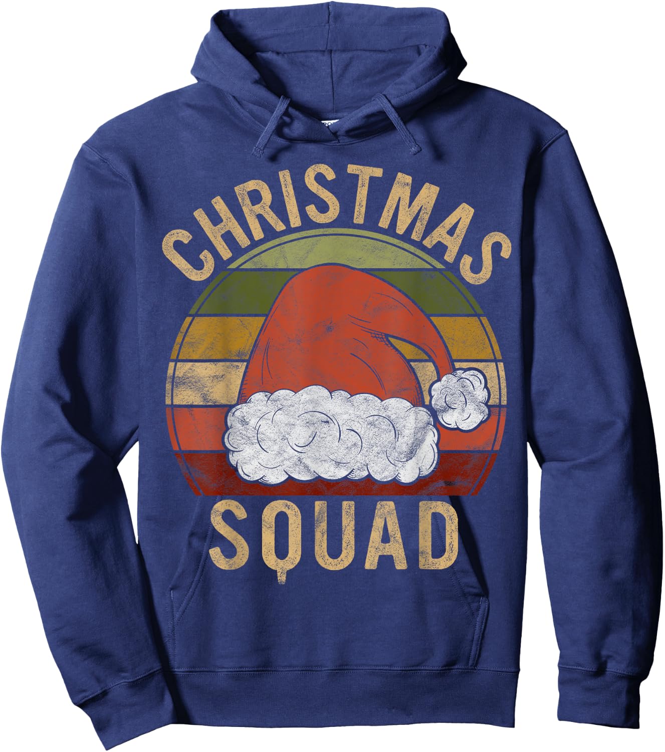 Christmas Squad Costume Gift Santa Matching Family Xmas Hoodie - Hoodie | Navy