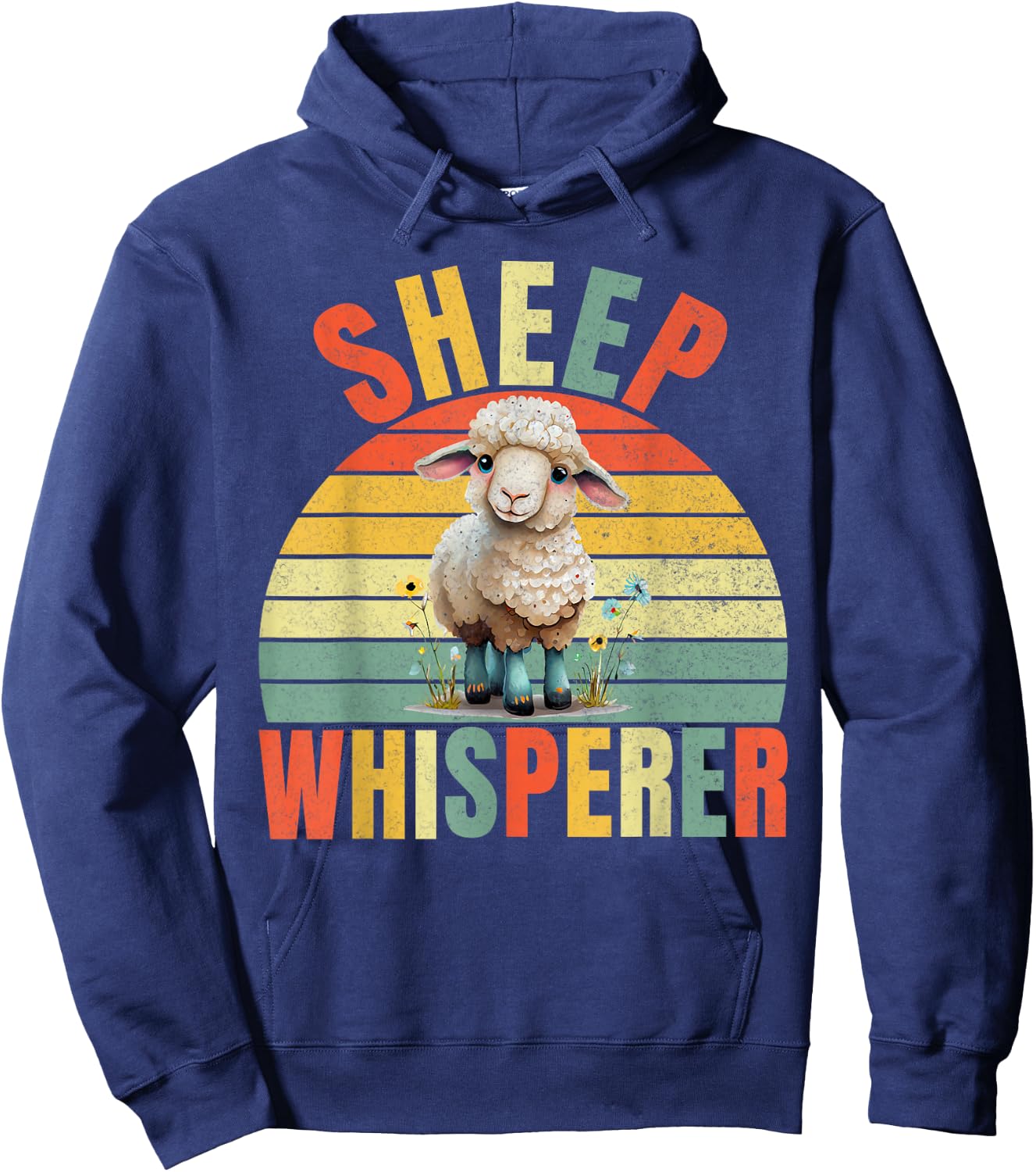 Sheep Whisperer Sheep Hoodie - Hoodie | Navy